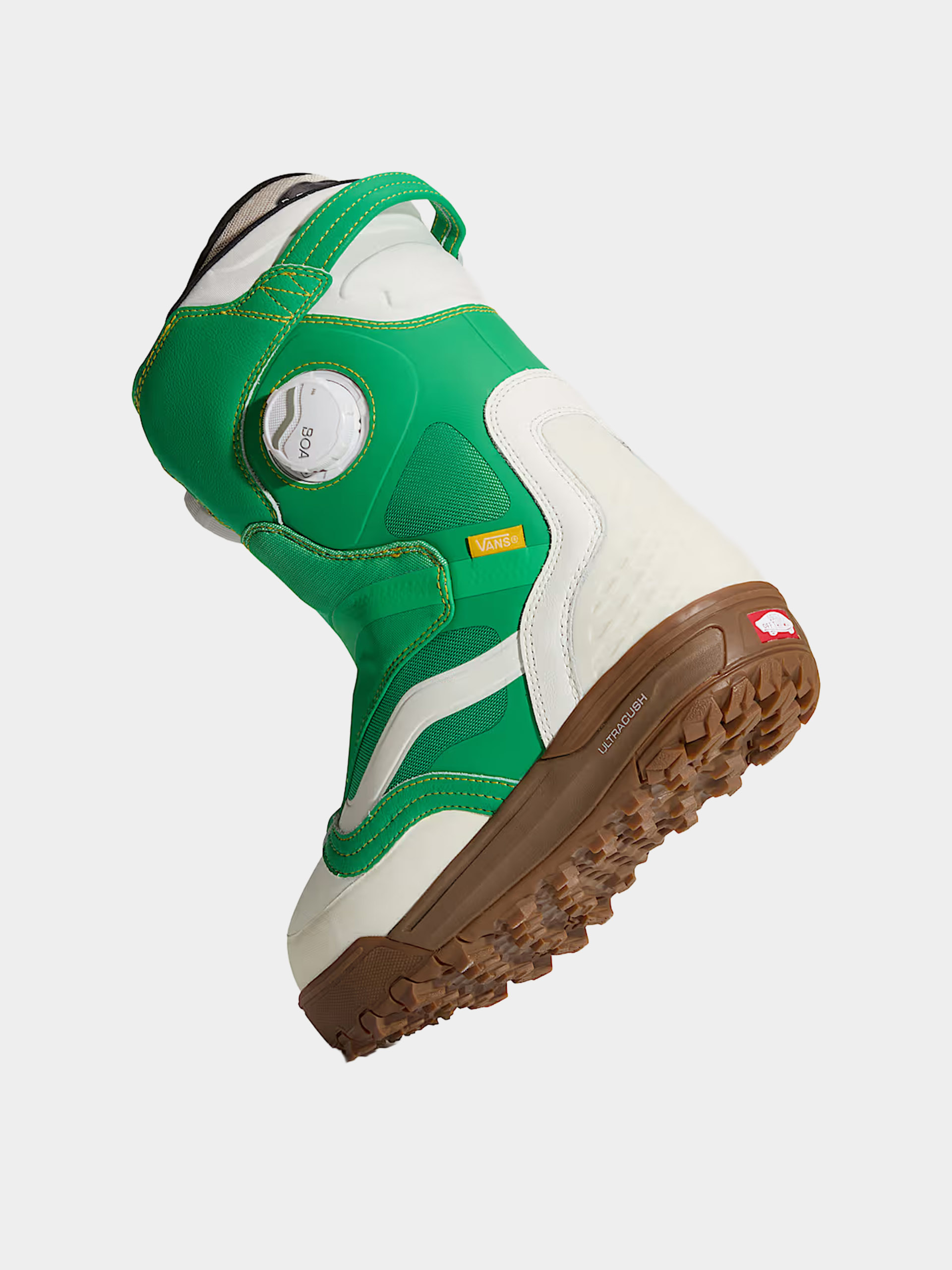 Pentru femei Încălțăminte pentru snowboard Vans The Progress (green/yellow)