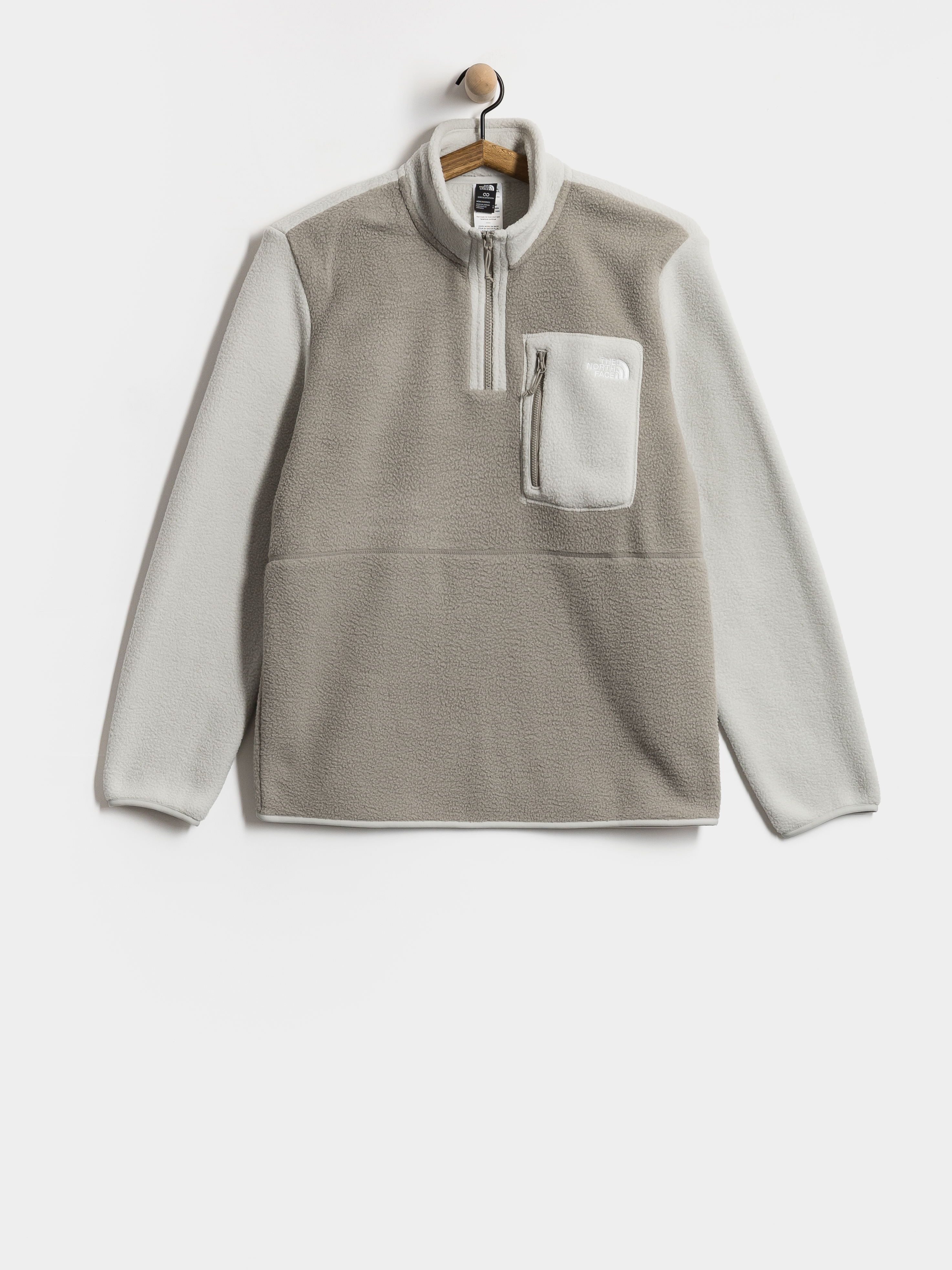 Pentru bărbați Hanorac din fleece The North Face Yumiori 1/4 Zip (stone slab/cumulus cloud)