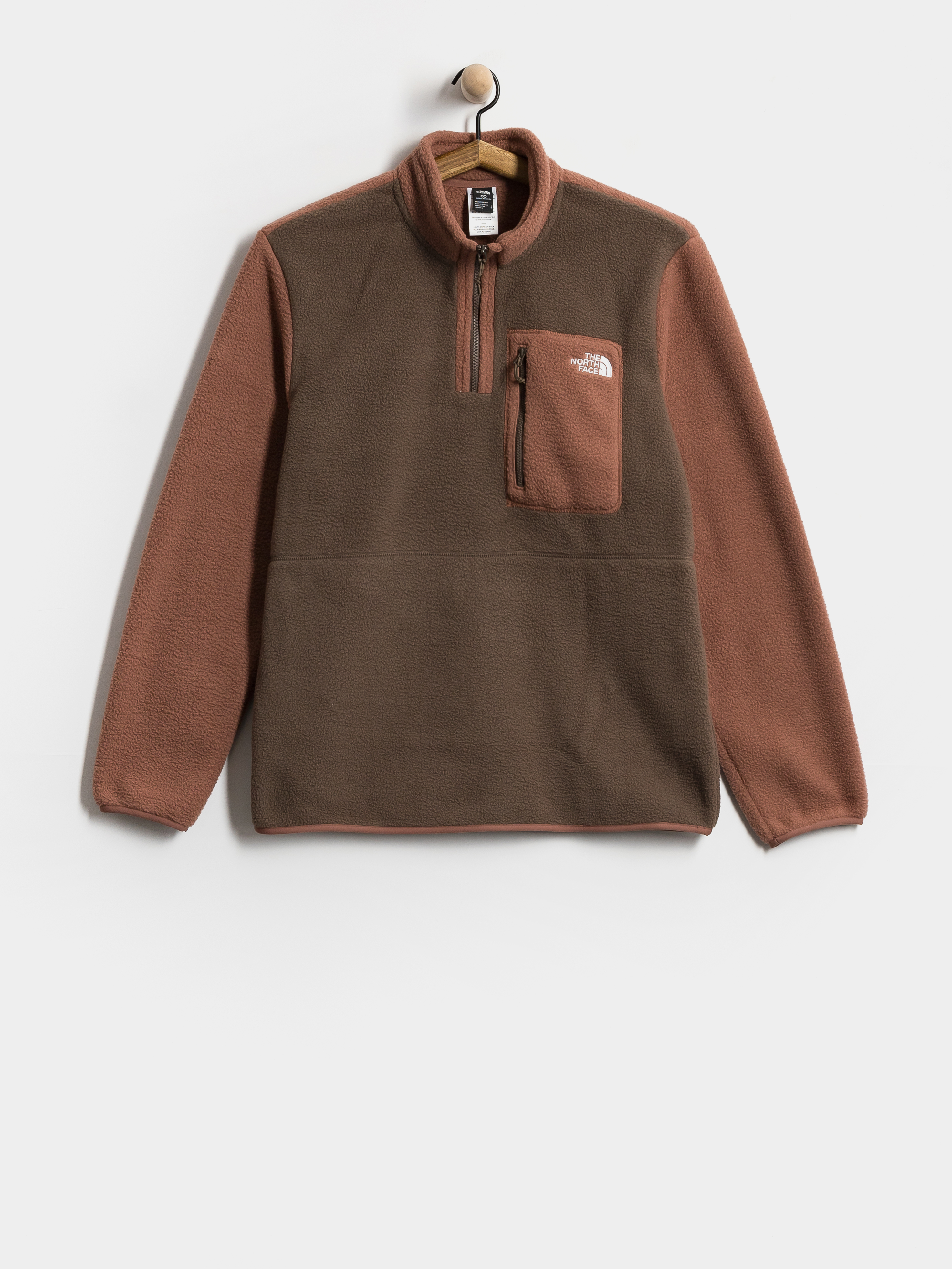Pentru bărbați Hanorac din fleece The North Face Yumiori 1/4 Zip (smokey brown/copper sil)