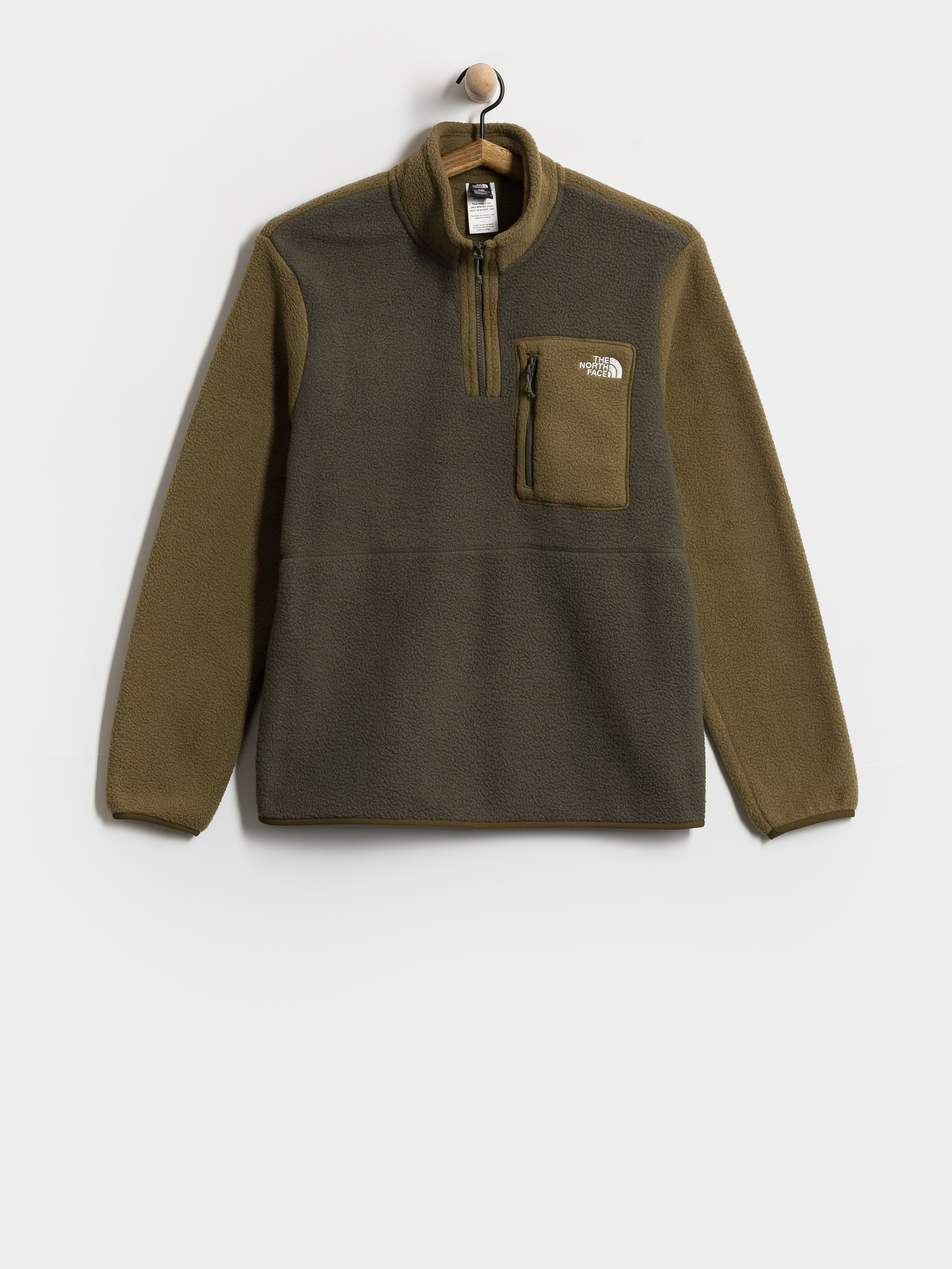 Hanorac din fleece The North Face Yumiori 1/4 Zip (new taupe green/caraway)