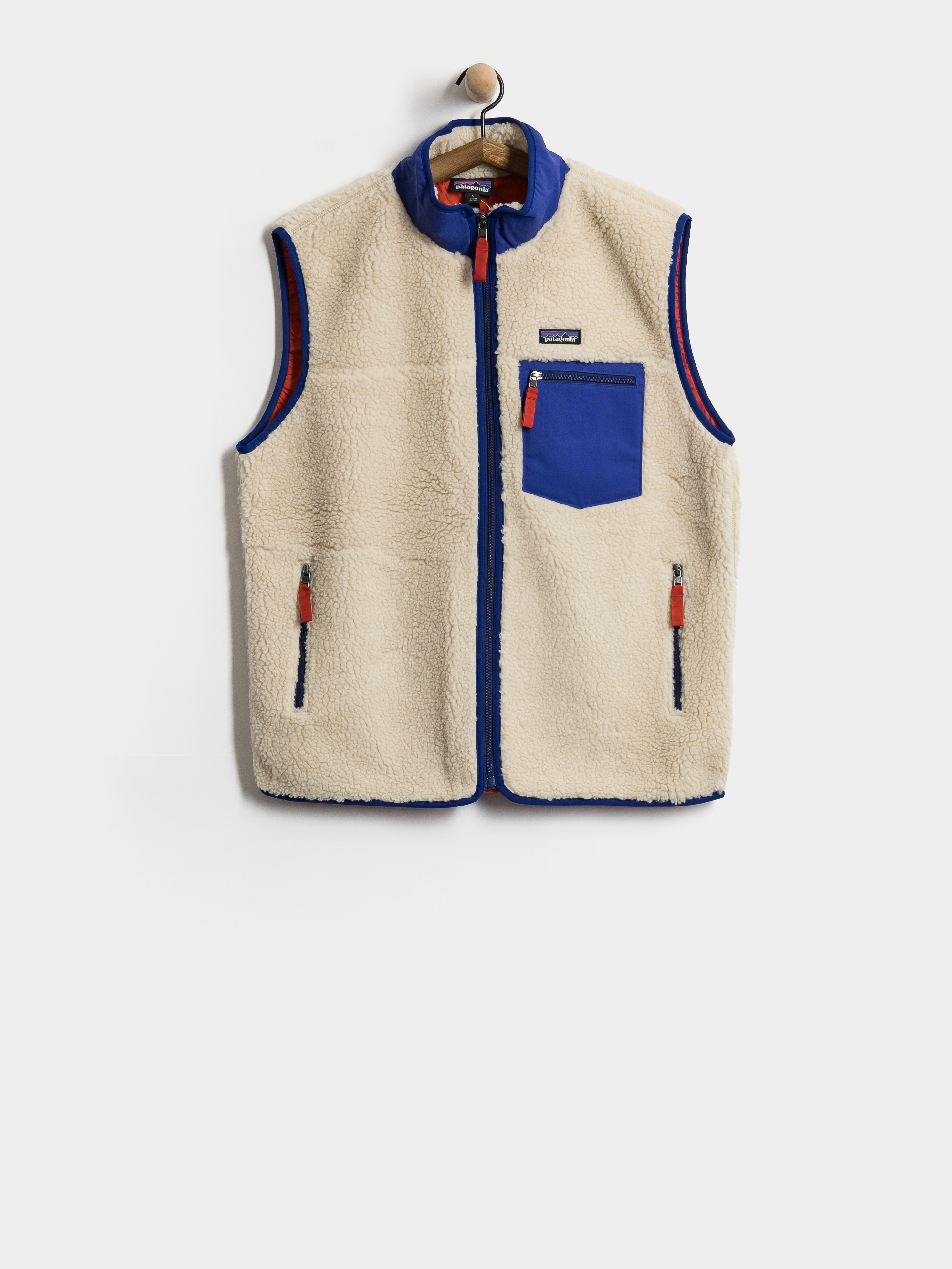 Vestu0103 Patagonia Classic Retro X (dark natural w/cobalt blue)