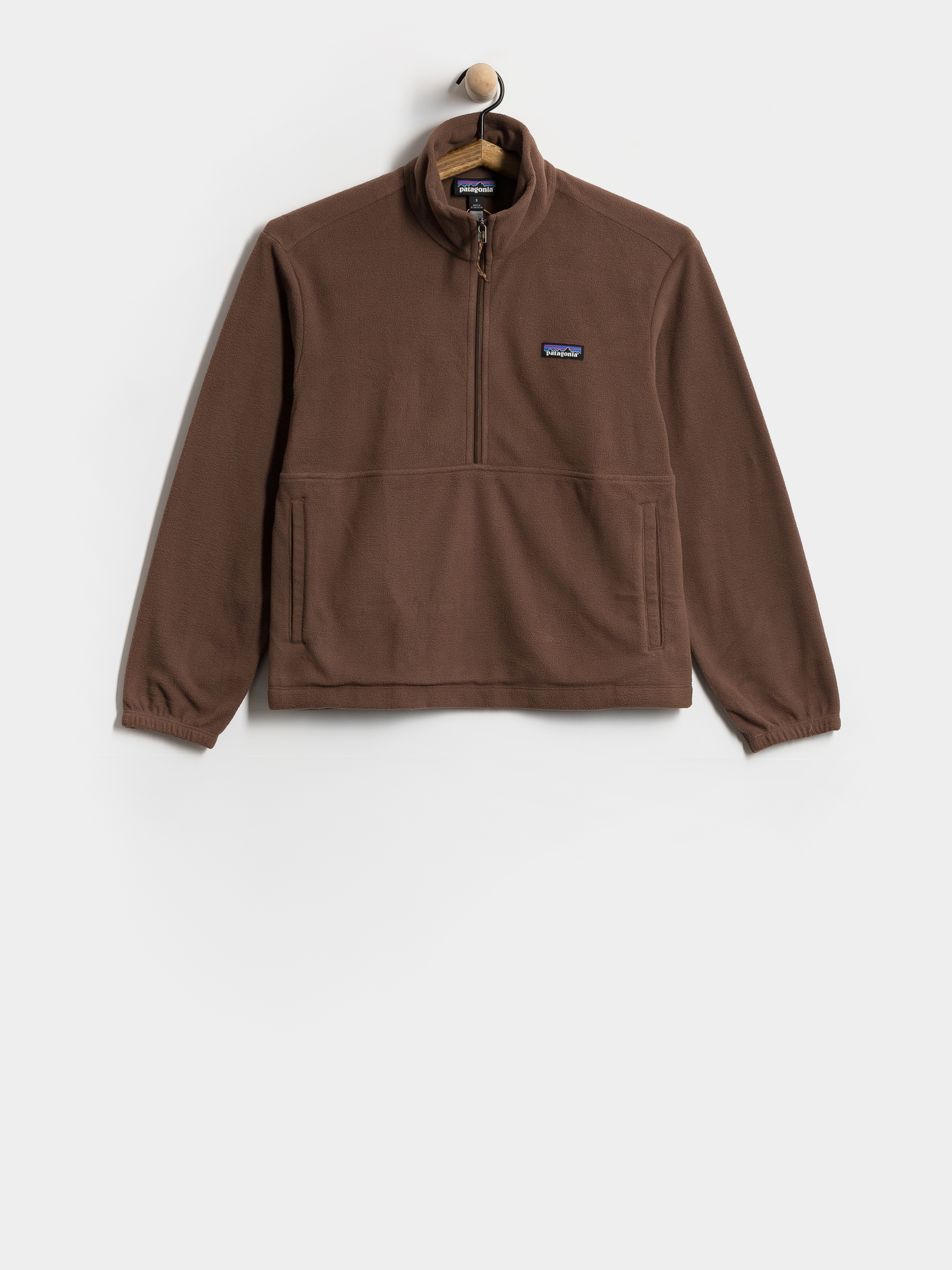 Hanorac din fleece Patagonia Micro D 1/2 Zip Wmn (berm brown)