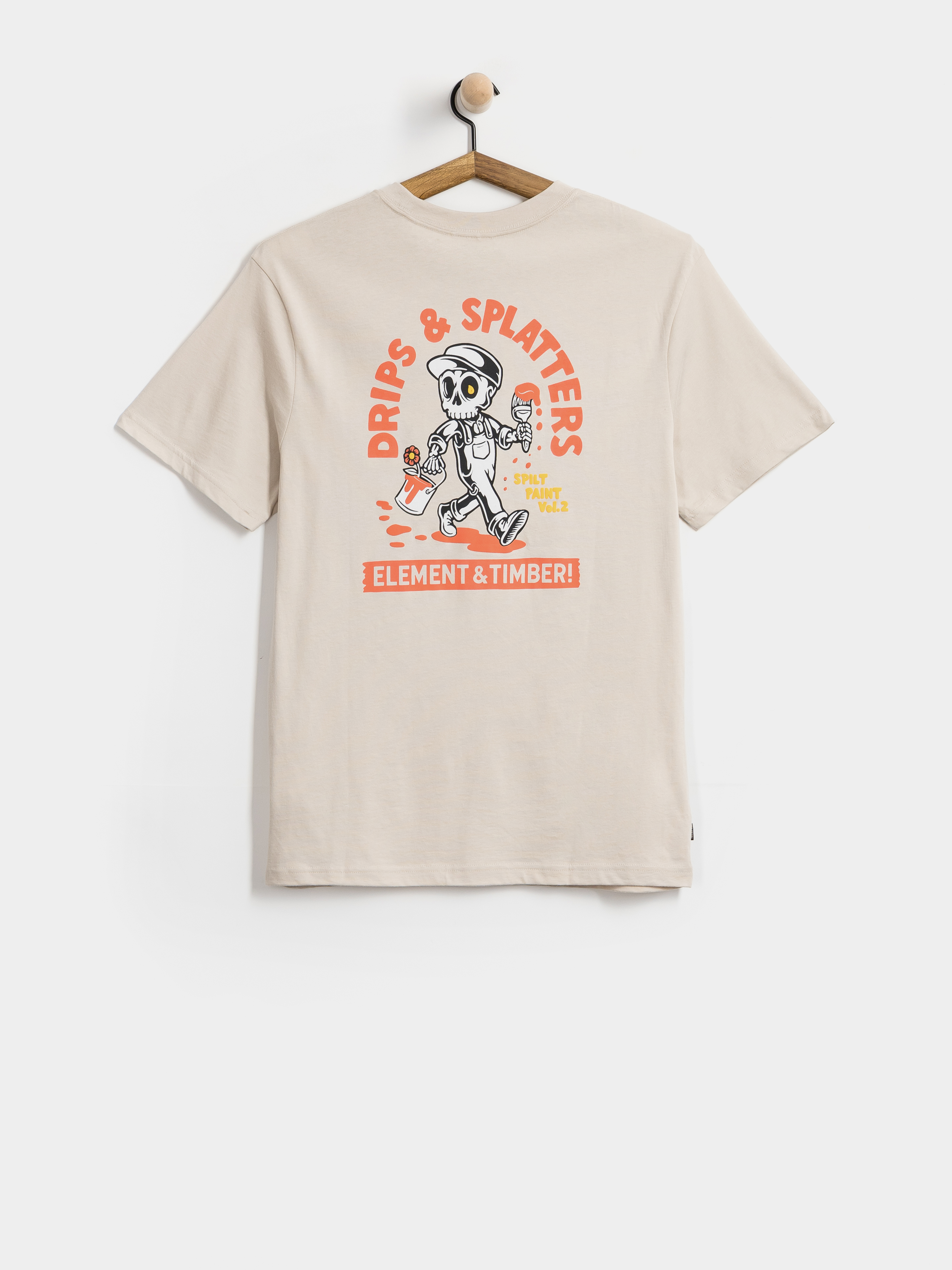 Tricou Element Timber Drips (oat milk)