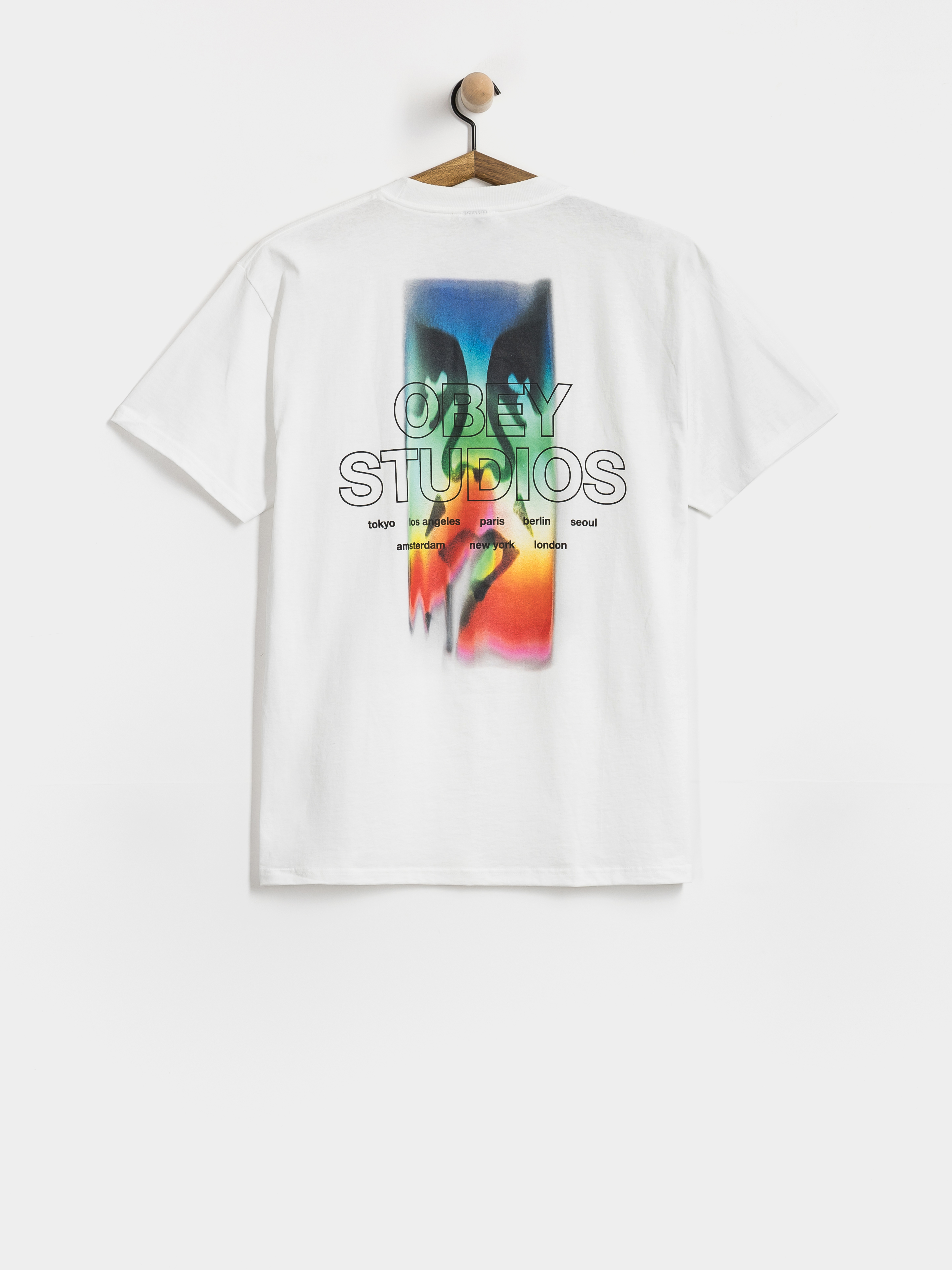 Tricou OBEY Spectrum (white)