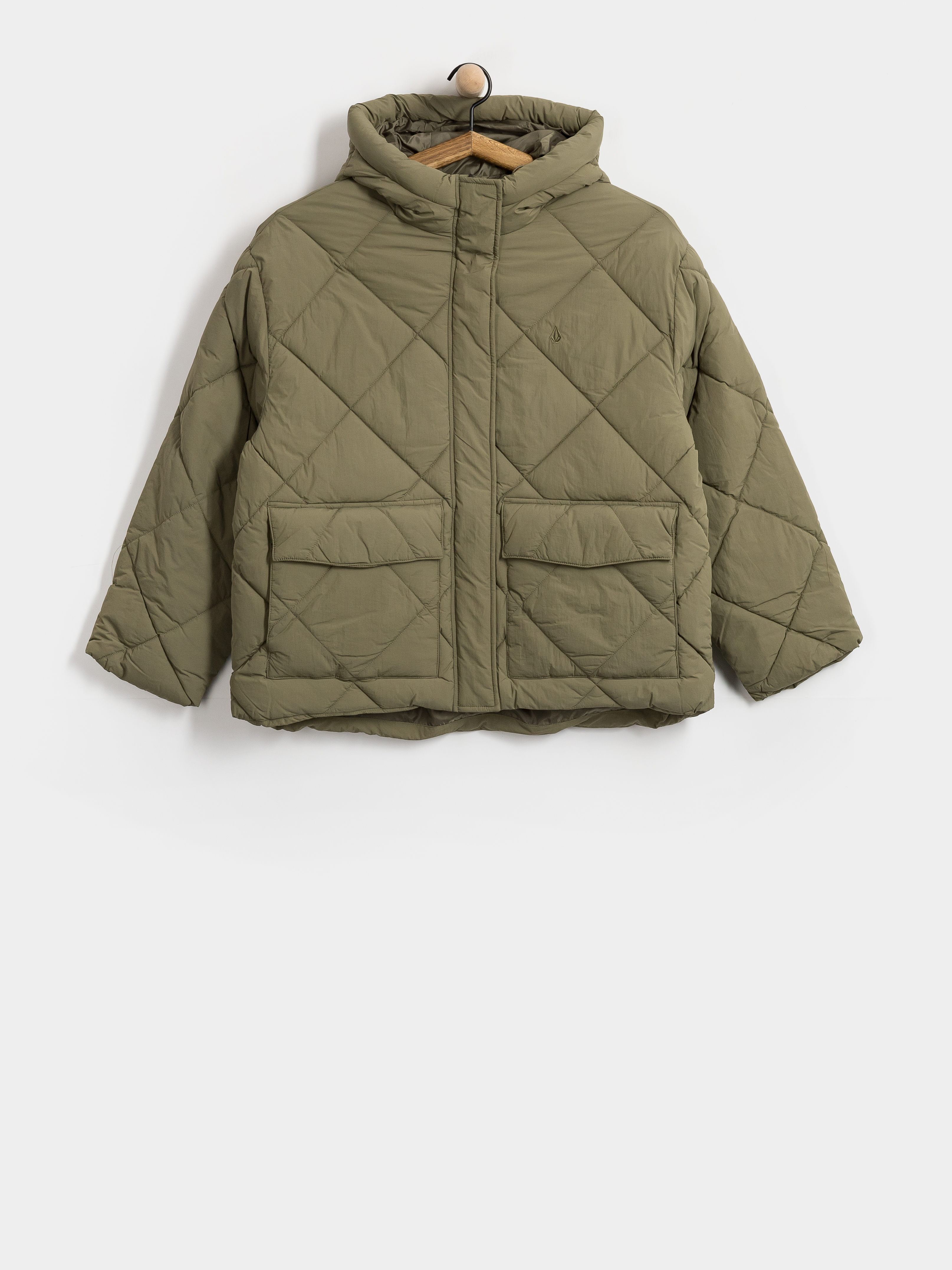 Geacu0103 Volcom Out Of Boxy Puff Wmn (wintermoss)