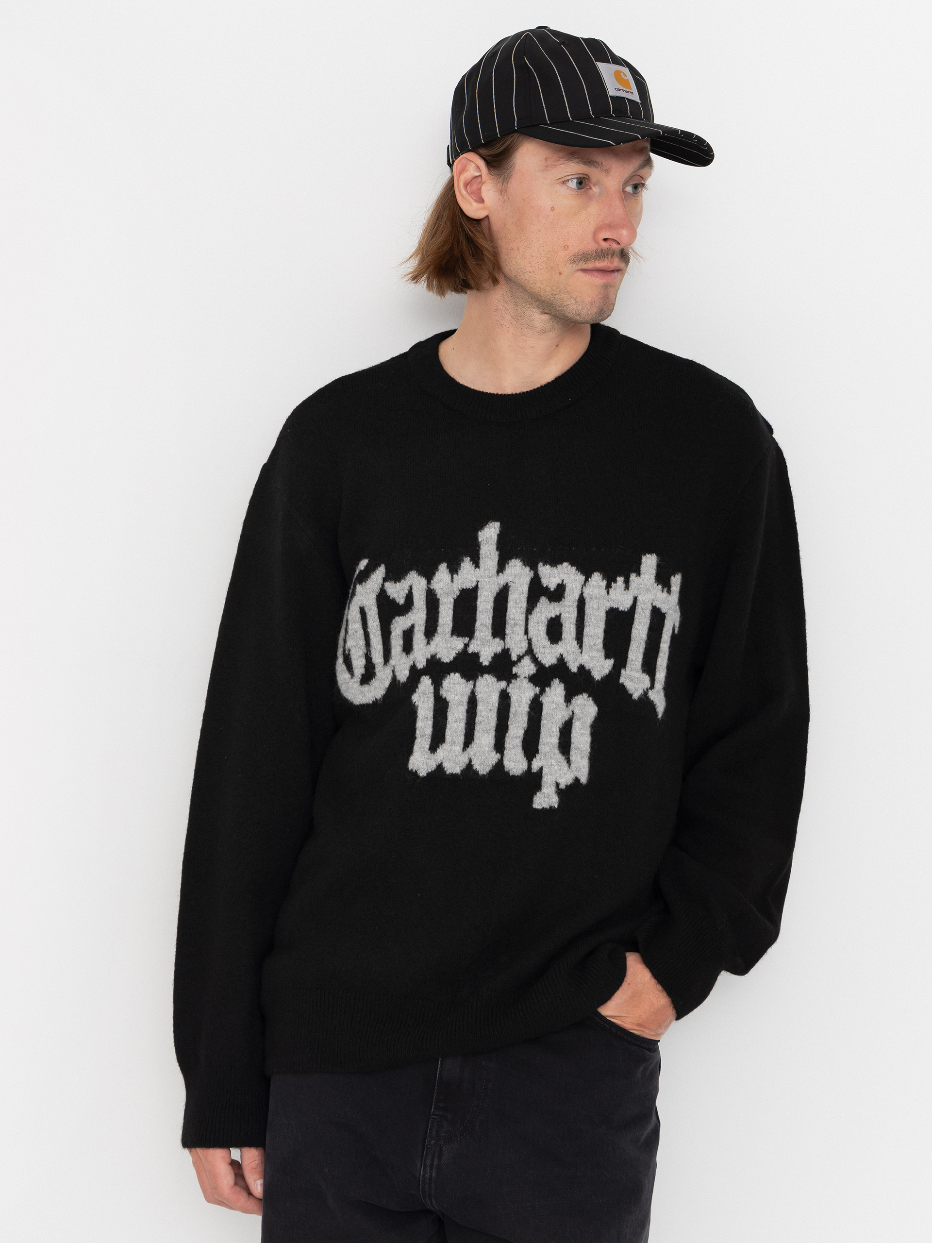 Pulover Carhartt WIP Blackletter (black)