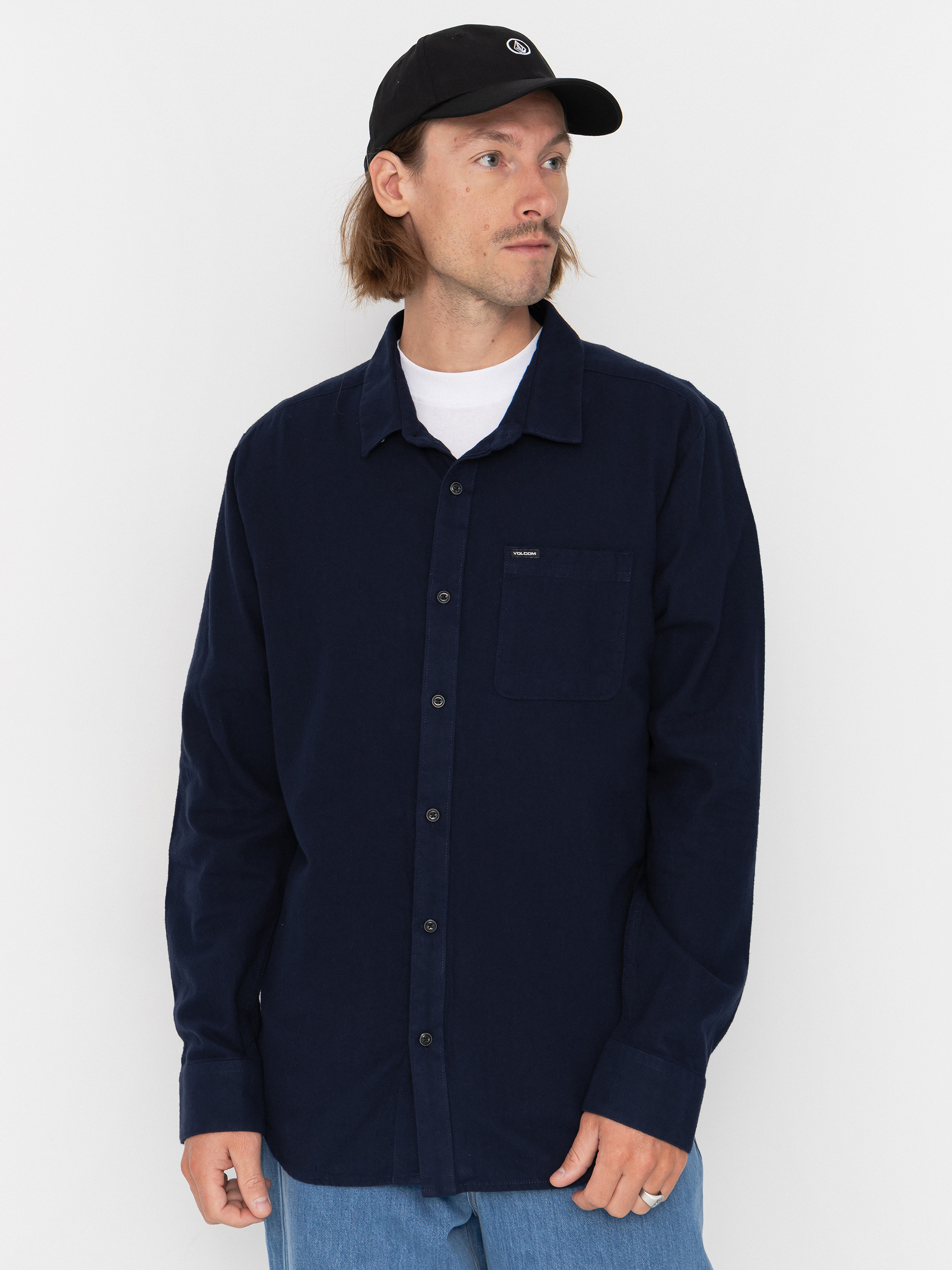 Cămașă Volcom Caden Solid Ls (marine)