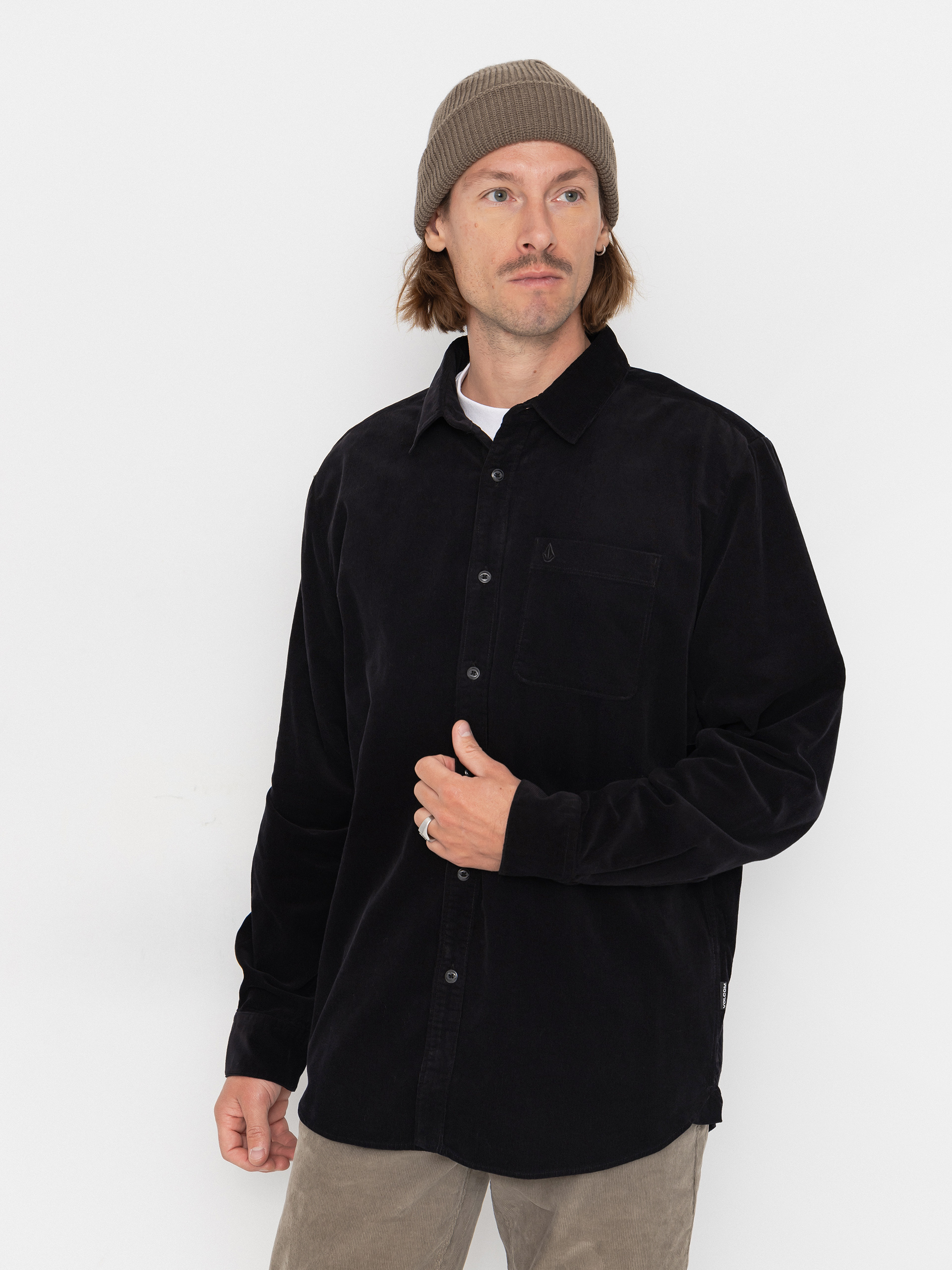 Cămașă Volcom Zander Cord Ls (black combo)
