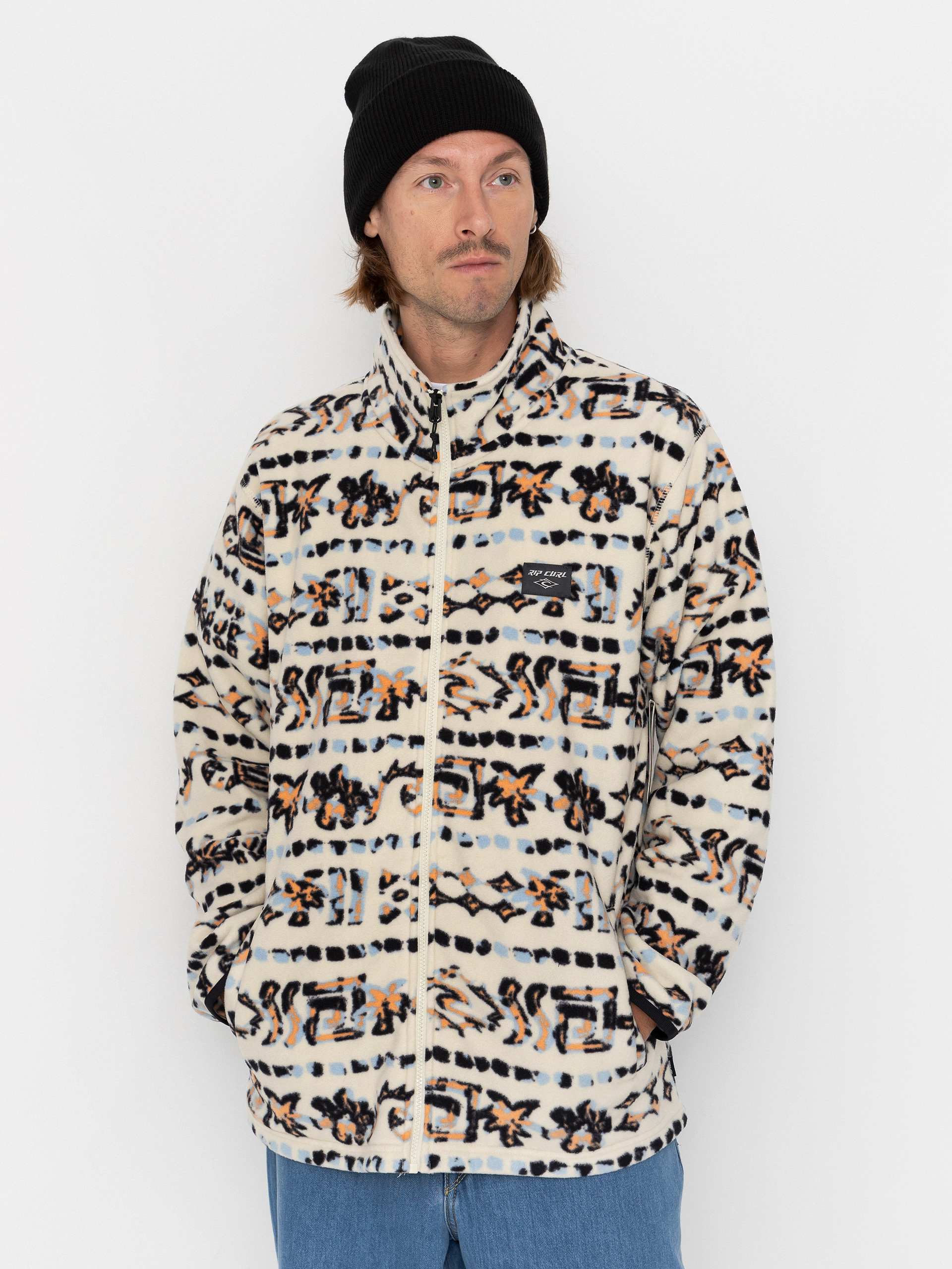 Hanorac din fleece Rip Curl Sessions (vintage white)