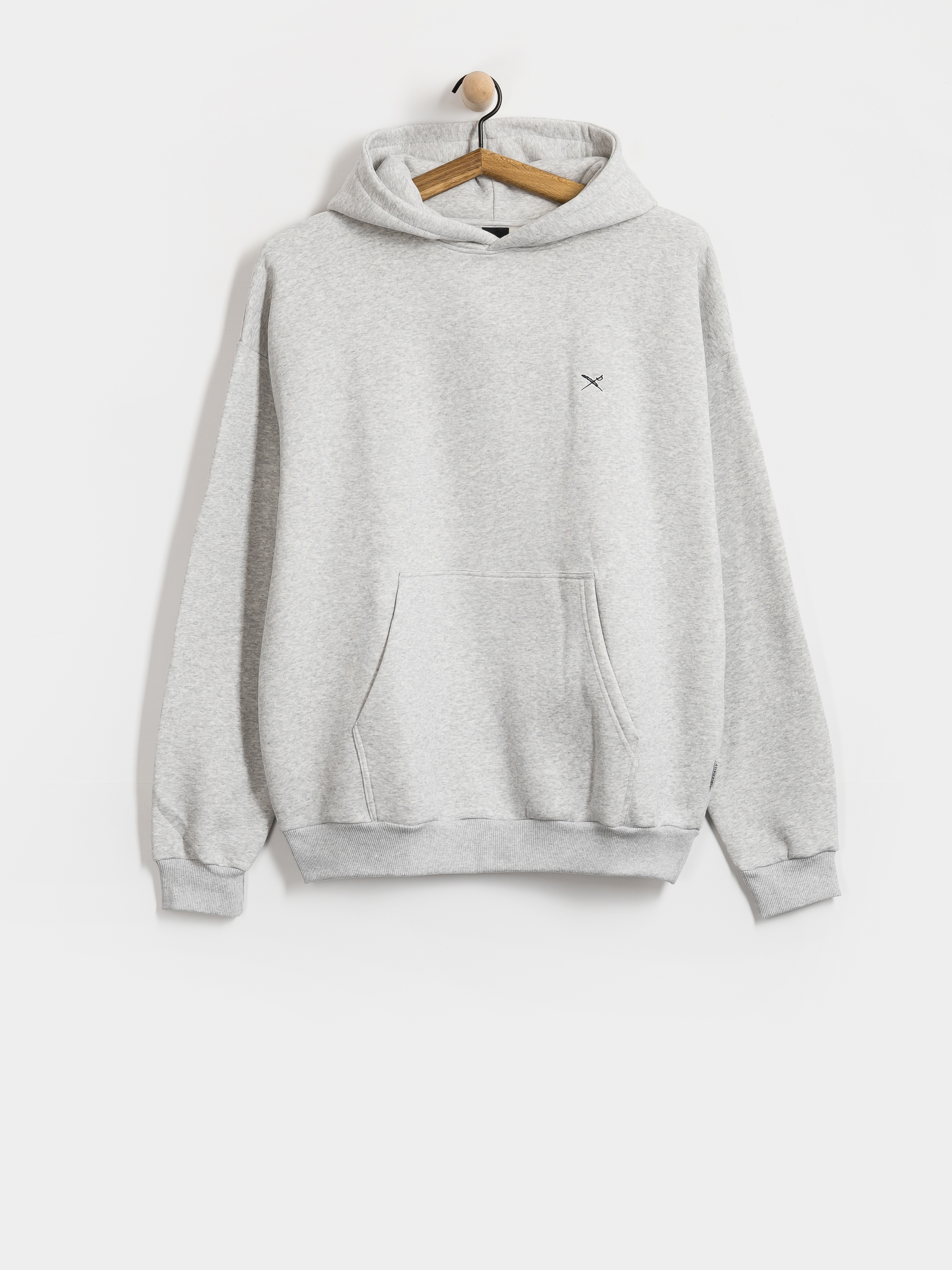 Hanorac cu glugă Iriedaily Flagloose HD (grey-mel.)