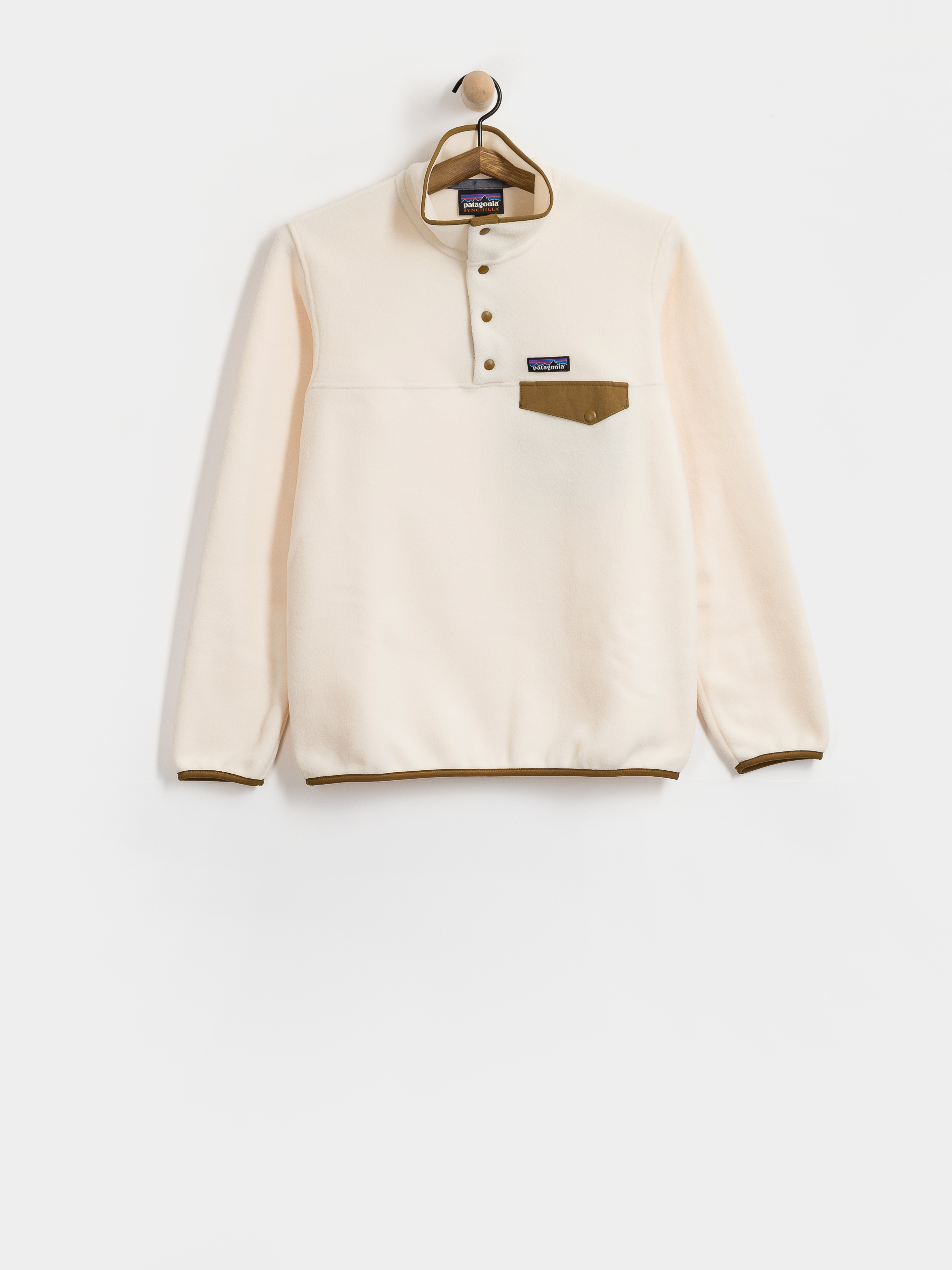 Pentru femei Hanorac din fleece Patagonia Lightweight Synch Snap T (natural)