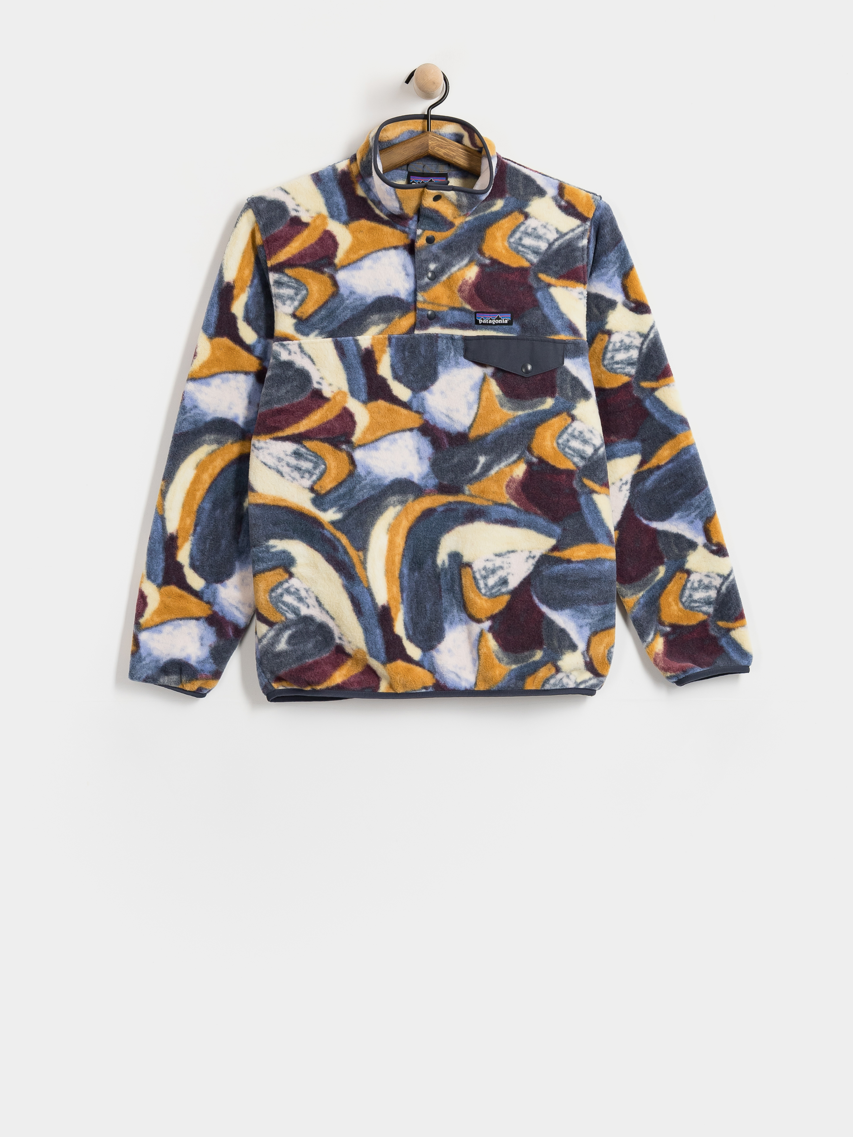 Pentru femei Hanorac din fleece Patagonia Lightweight Synch Snap T (smudge smolder blue)