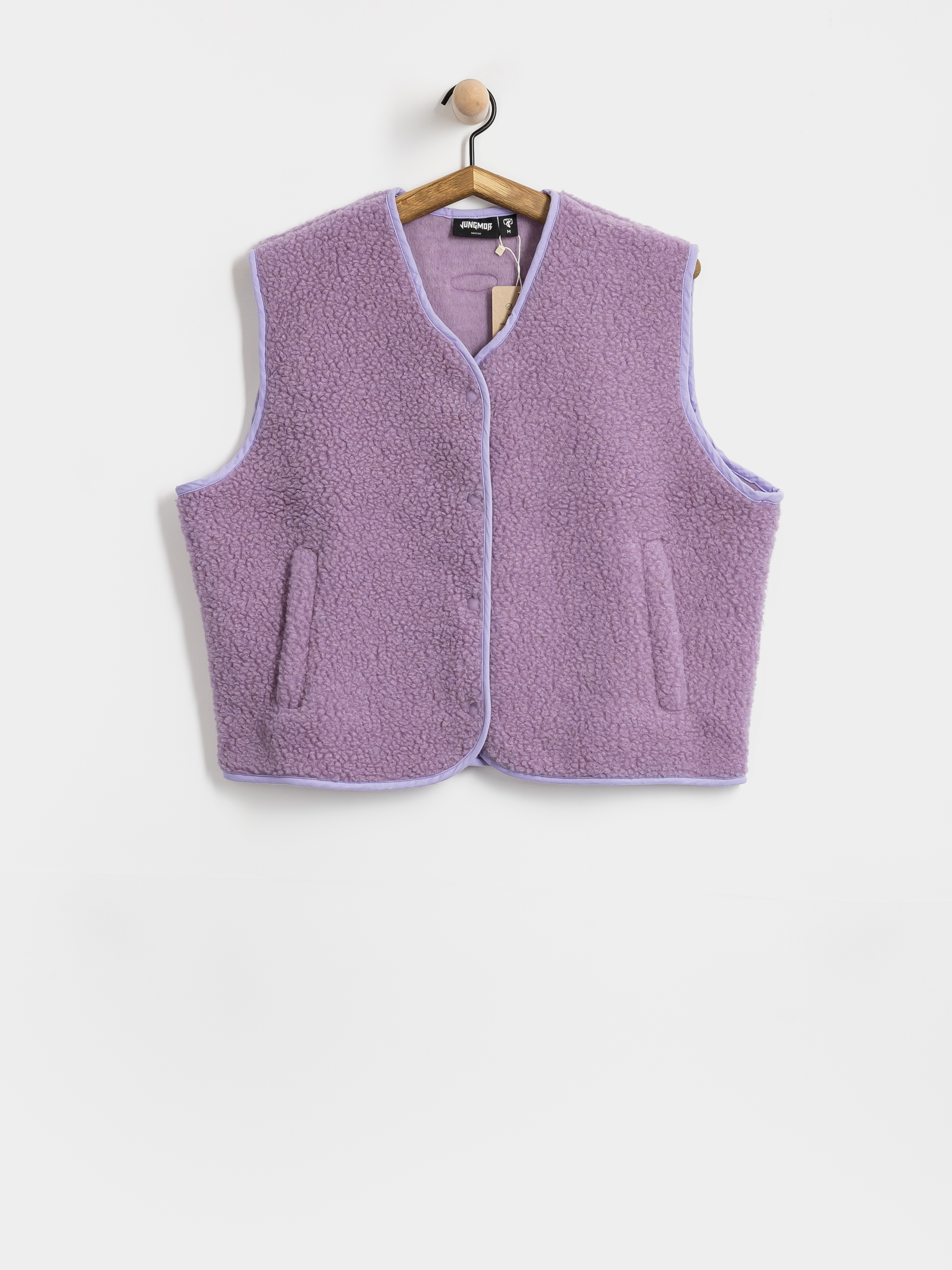 Vestă Jungmob Merino Boxy Wmn (lila)
