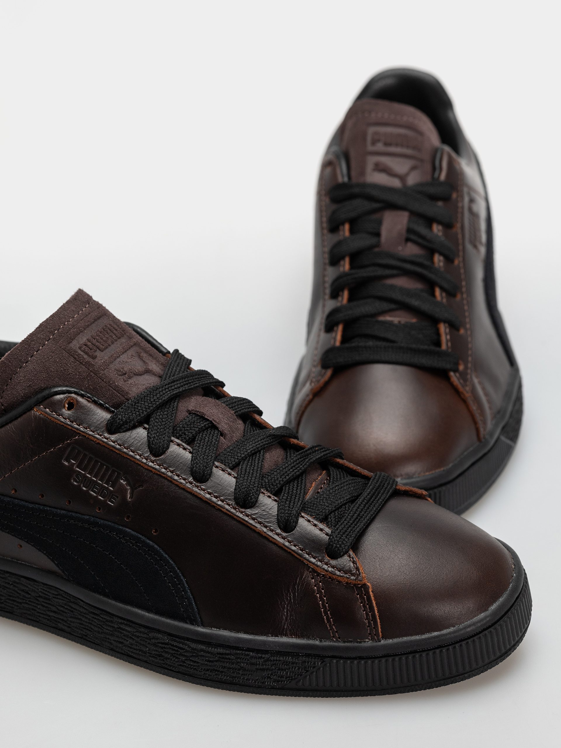 Pantofi Puma Suede Dressed (leather brown/puma black)