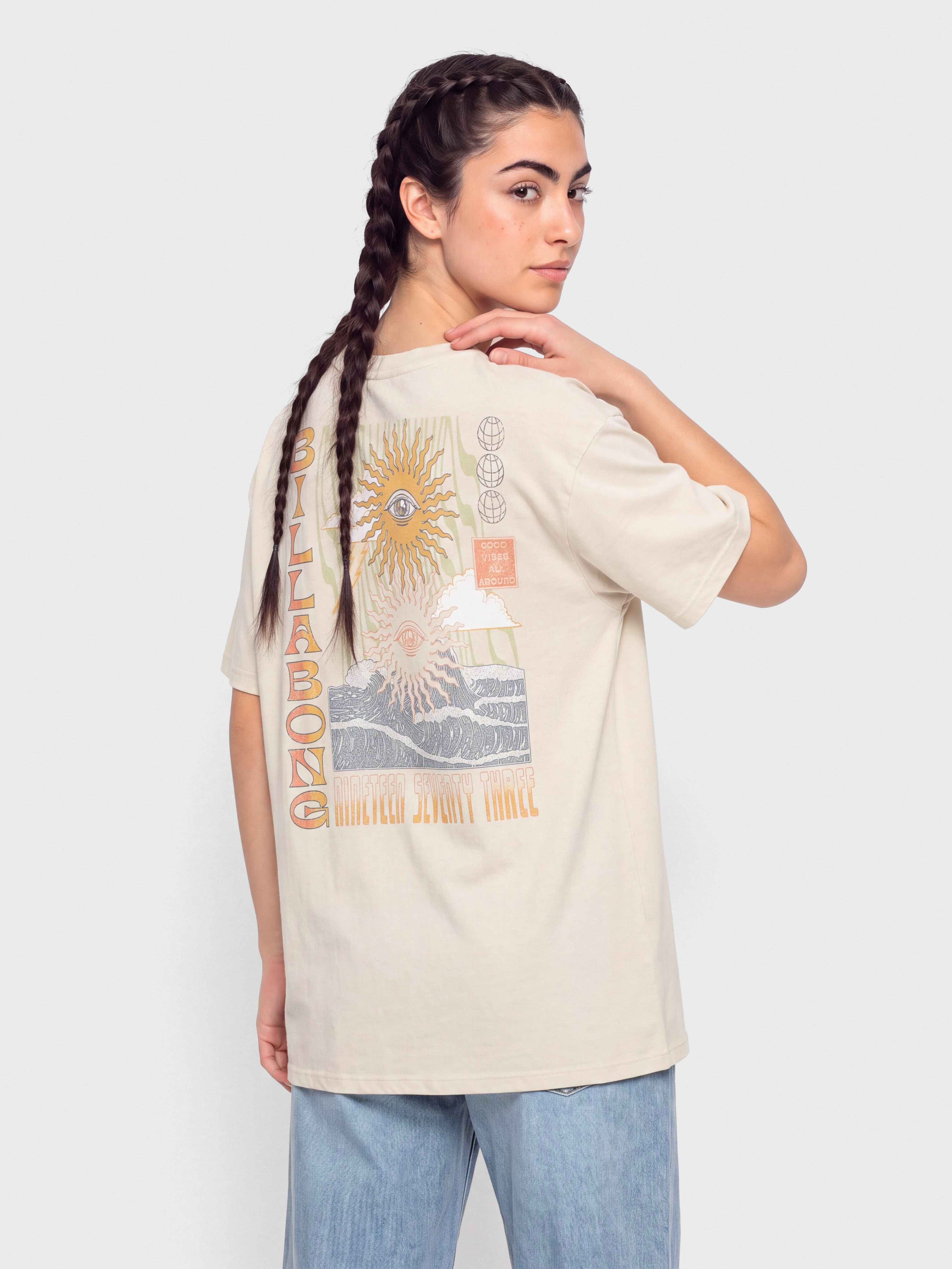 Tricou Billabong Adiv Good Vibes True Boy Wmn (oatmeal)