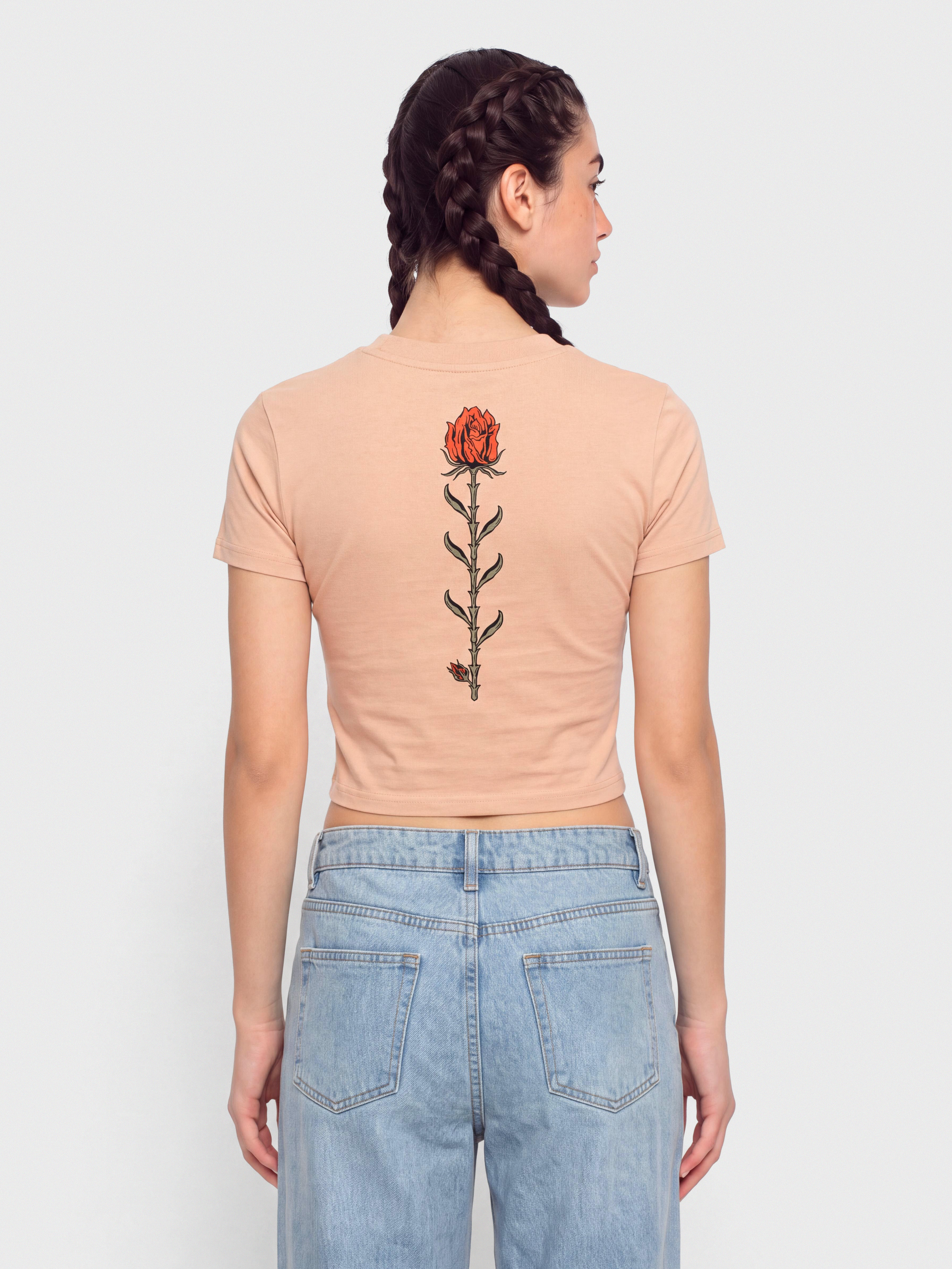 Tricou Volcom Dial Crop Wmn (misty rose)