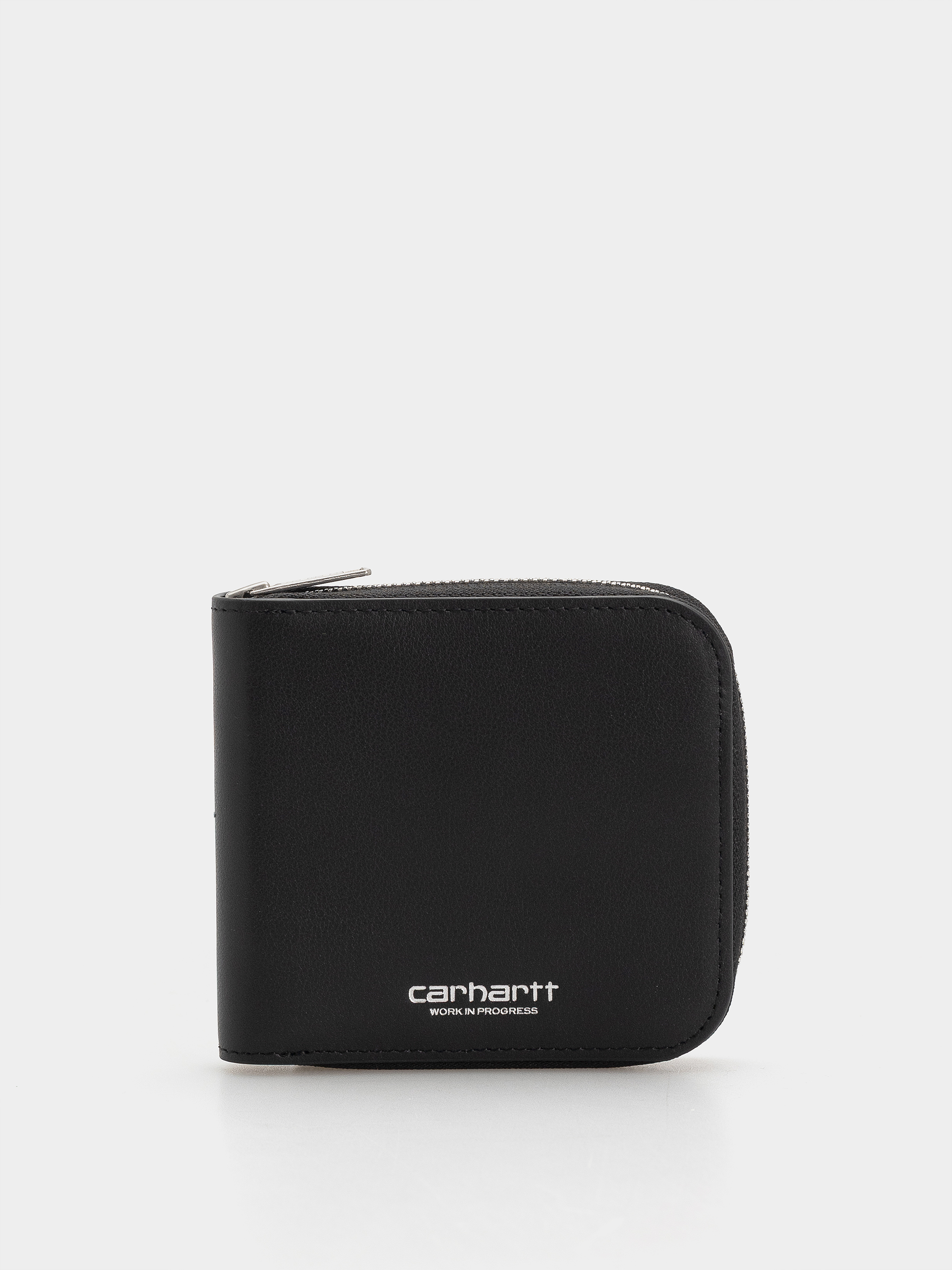 Portofel Carhartt WIP Leather (black/silver)