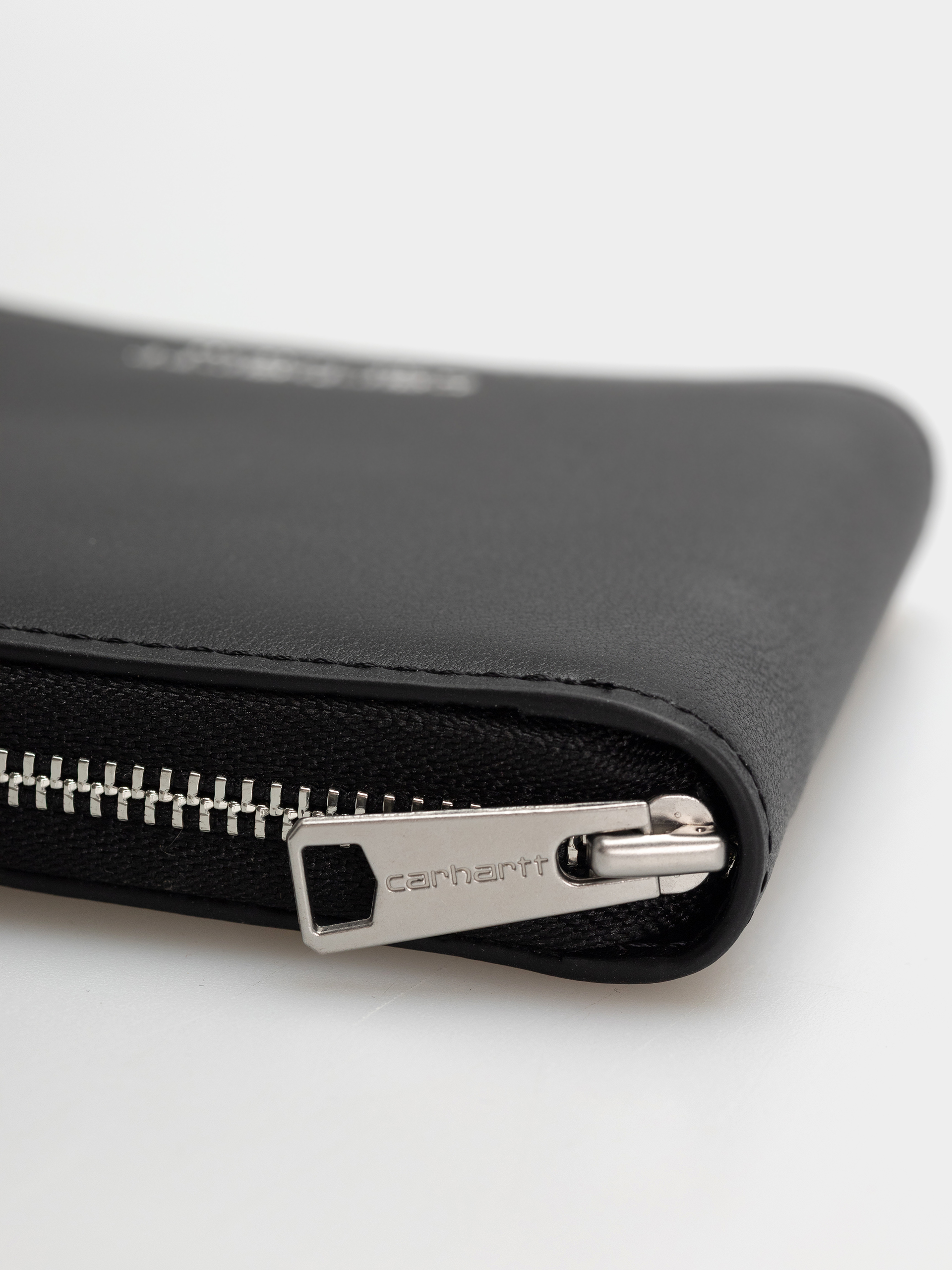 Portofel Carhartt WIP Leather (black/silver)