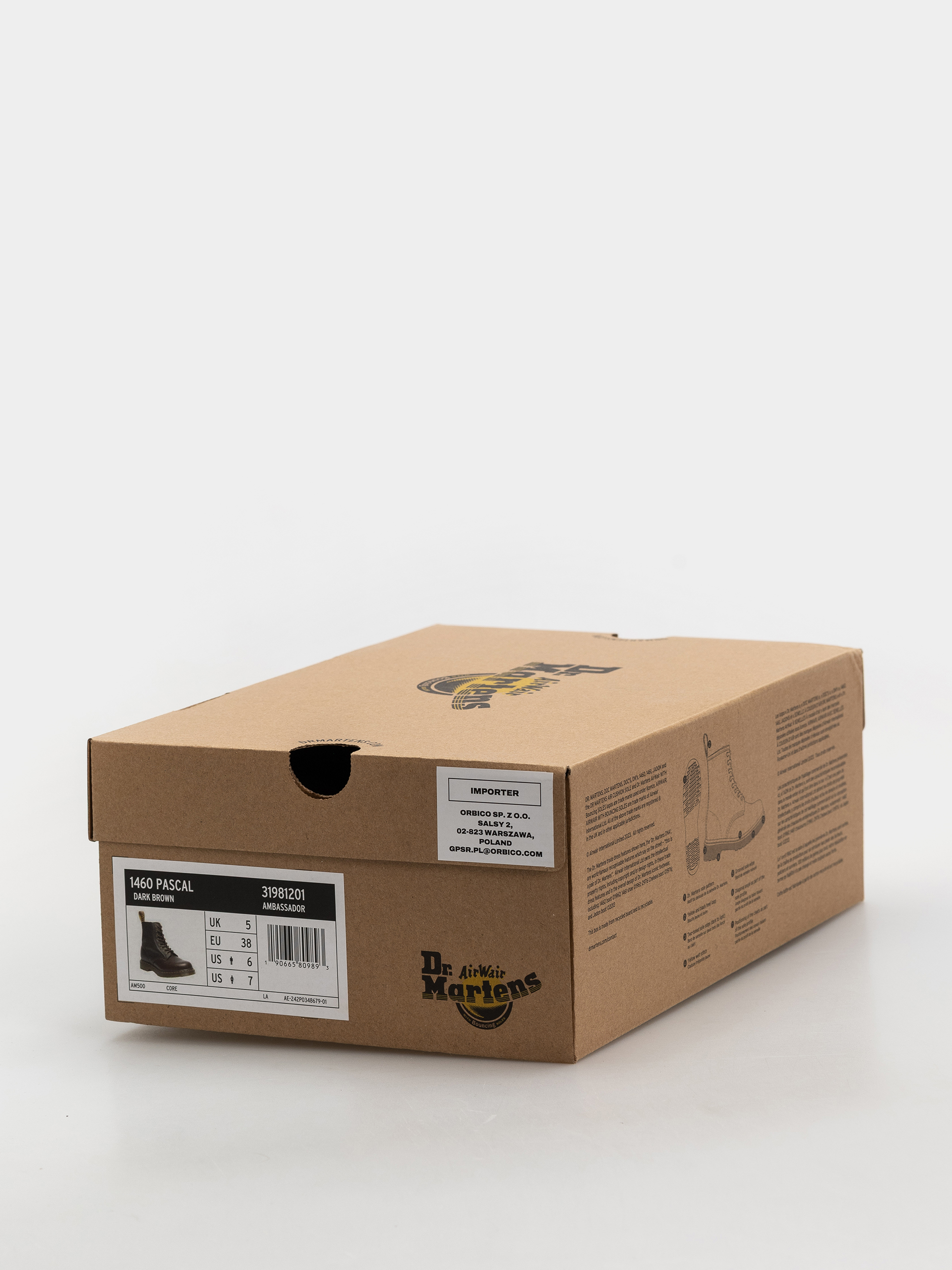 Pantofi Dr. Martens 1460 Pascal (dark brown)