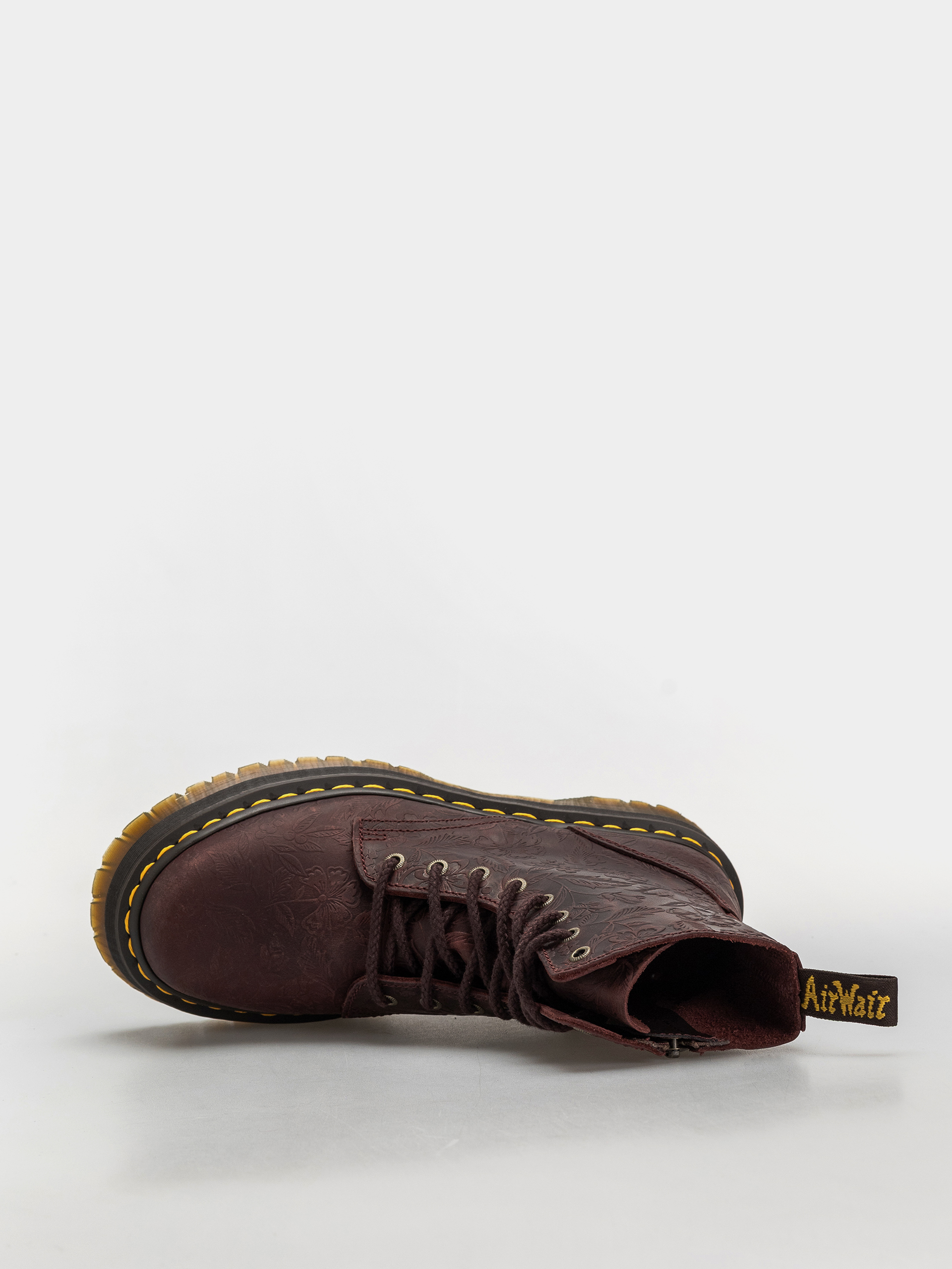 Pantofi Dr. Martens Jadon Emboss Floral Wmn (cherry red)