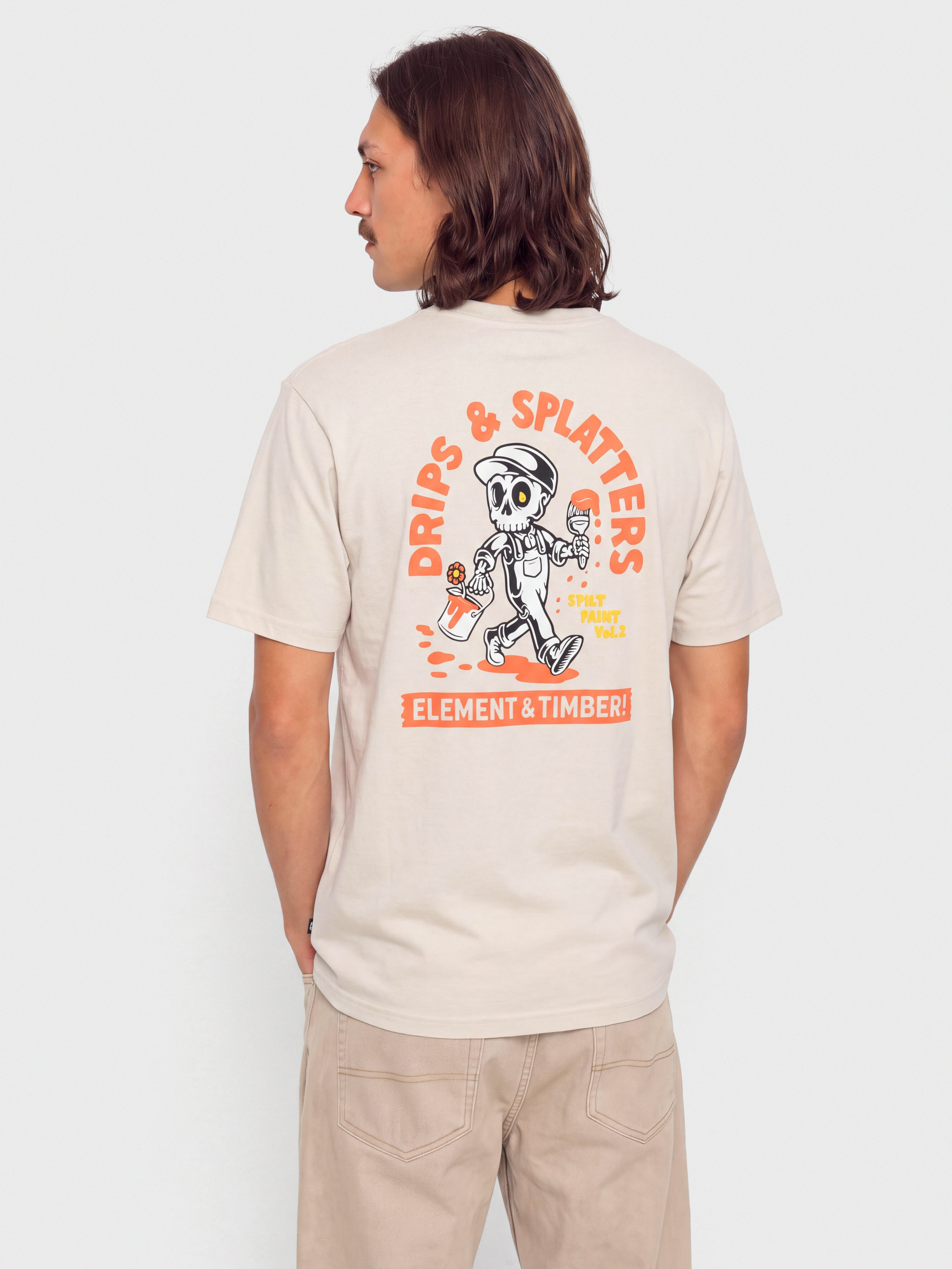 Tricou Element Timber Drips (oat milk)