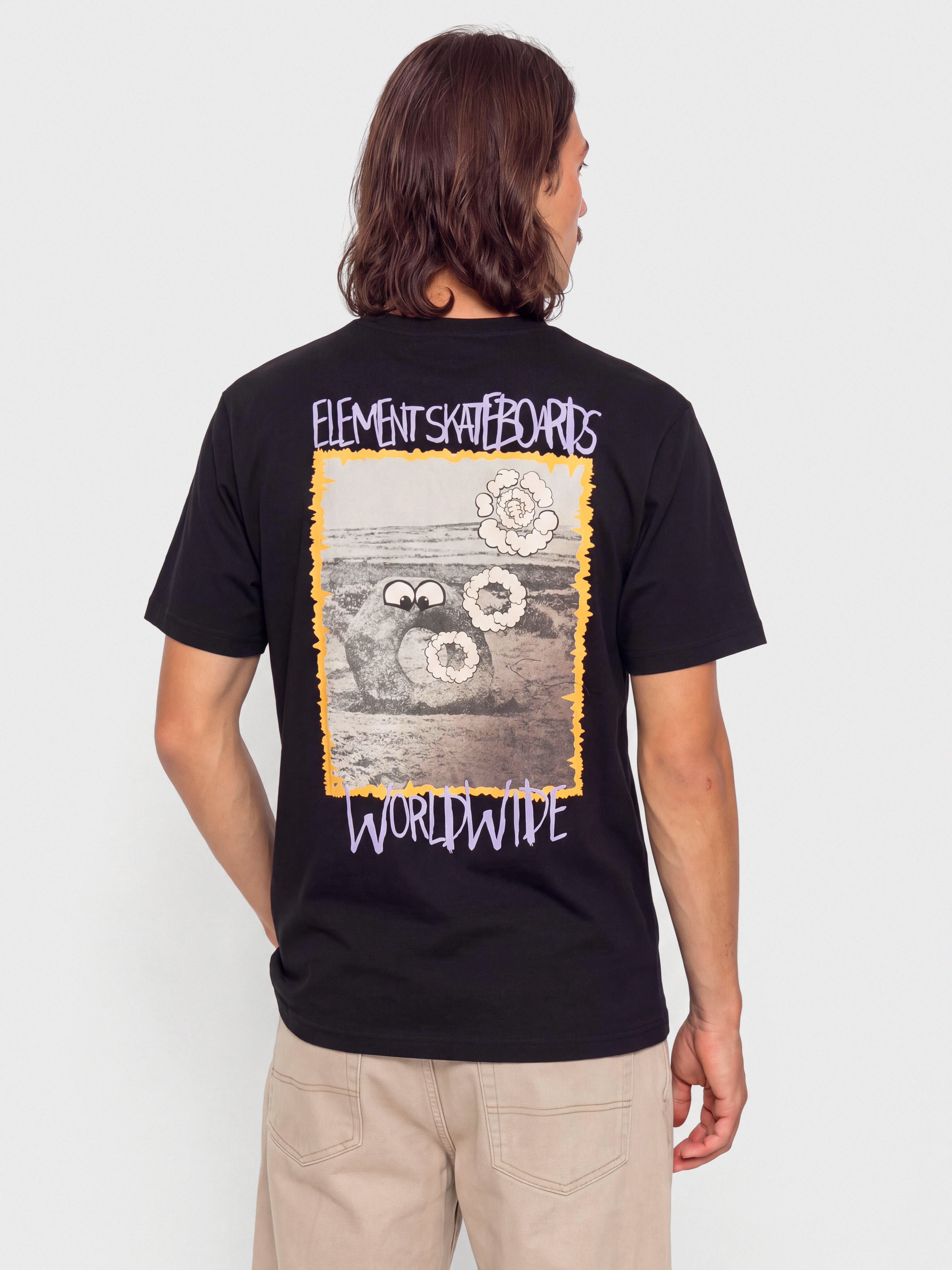 Tricou Element Couching (flint black)