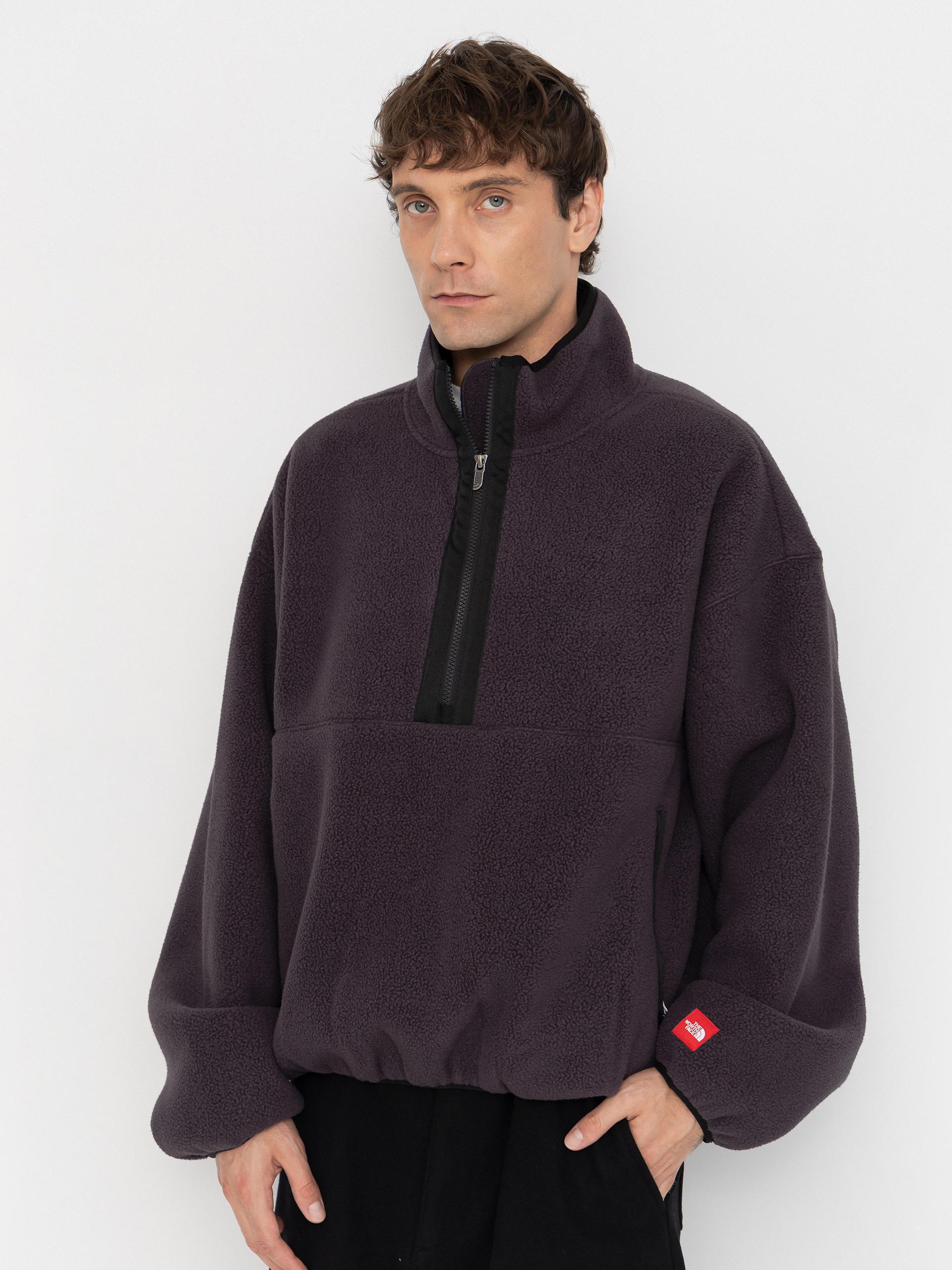 Hanorac din fleece The North Face Red Box 1/2 Zip (obsidian)