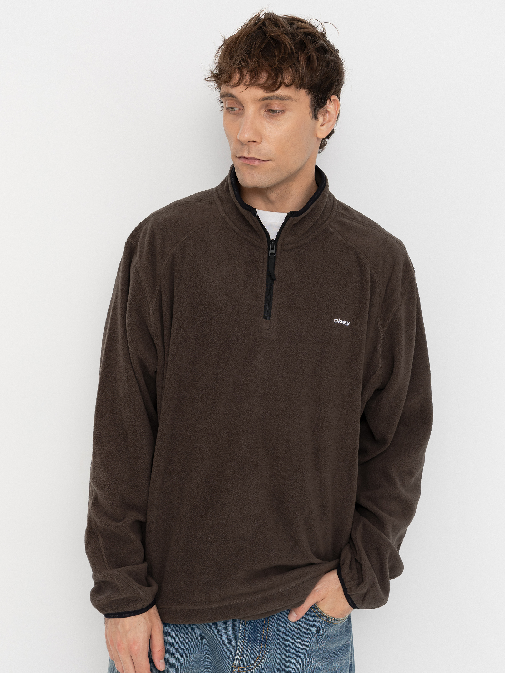 Hanorac din fleece OBEY Vetta Pullover