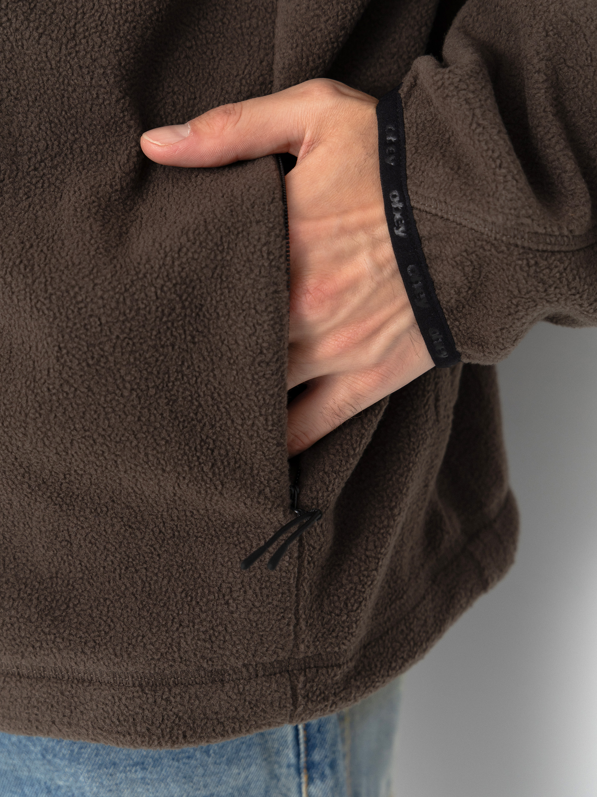 Pentru bărbați Hanorac din fleece OBEY Vetta Pullover (andesite)