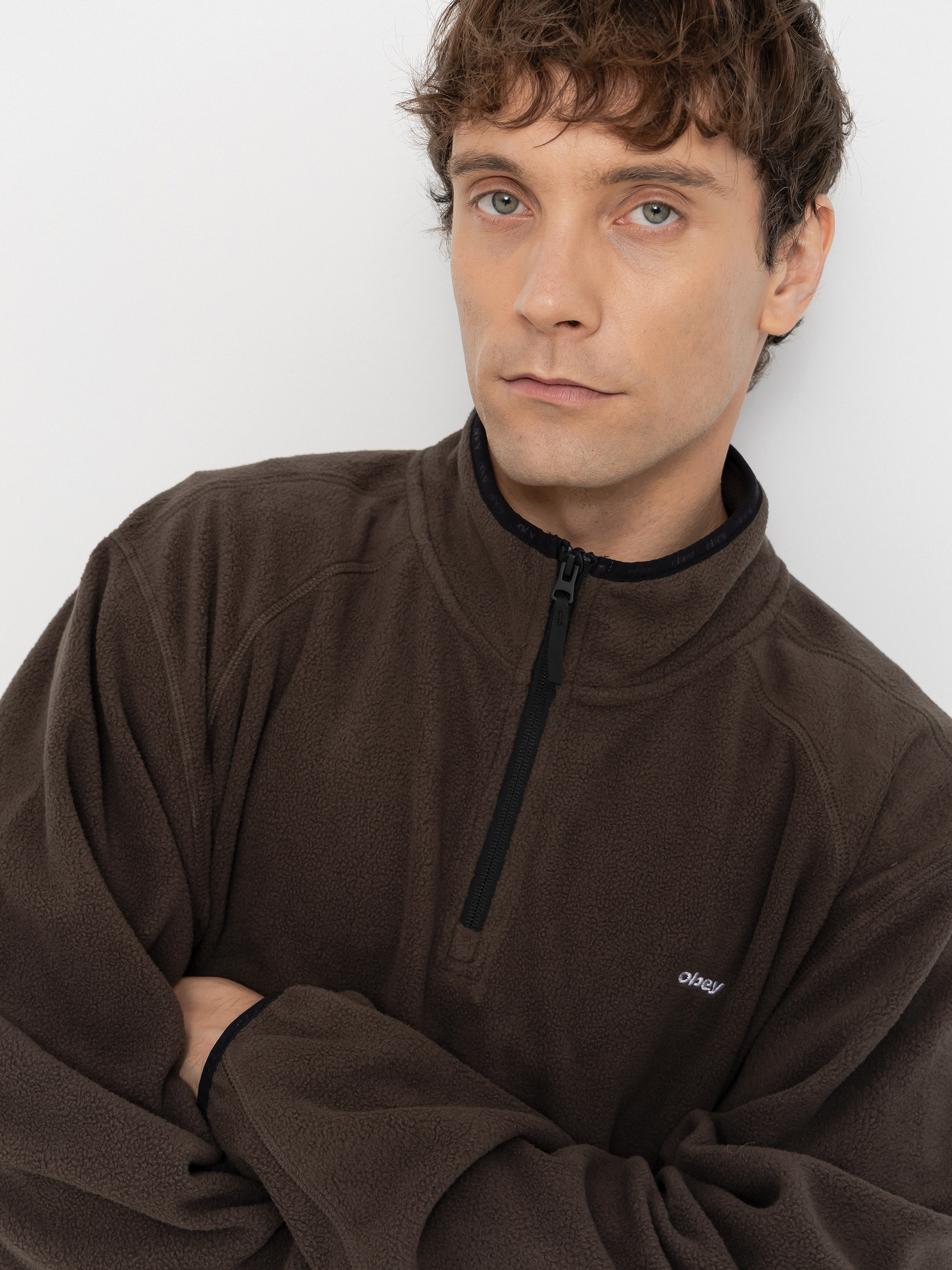 Pentru bărbați Hanorac din fleece OBEY Vetta Pullover (andesite)