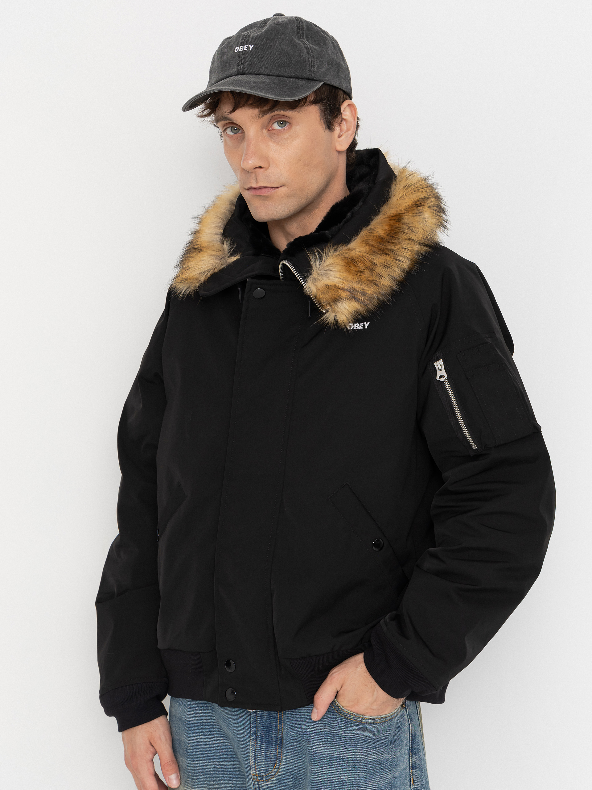 Geacă OBEY N-2B (black)