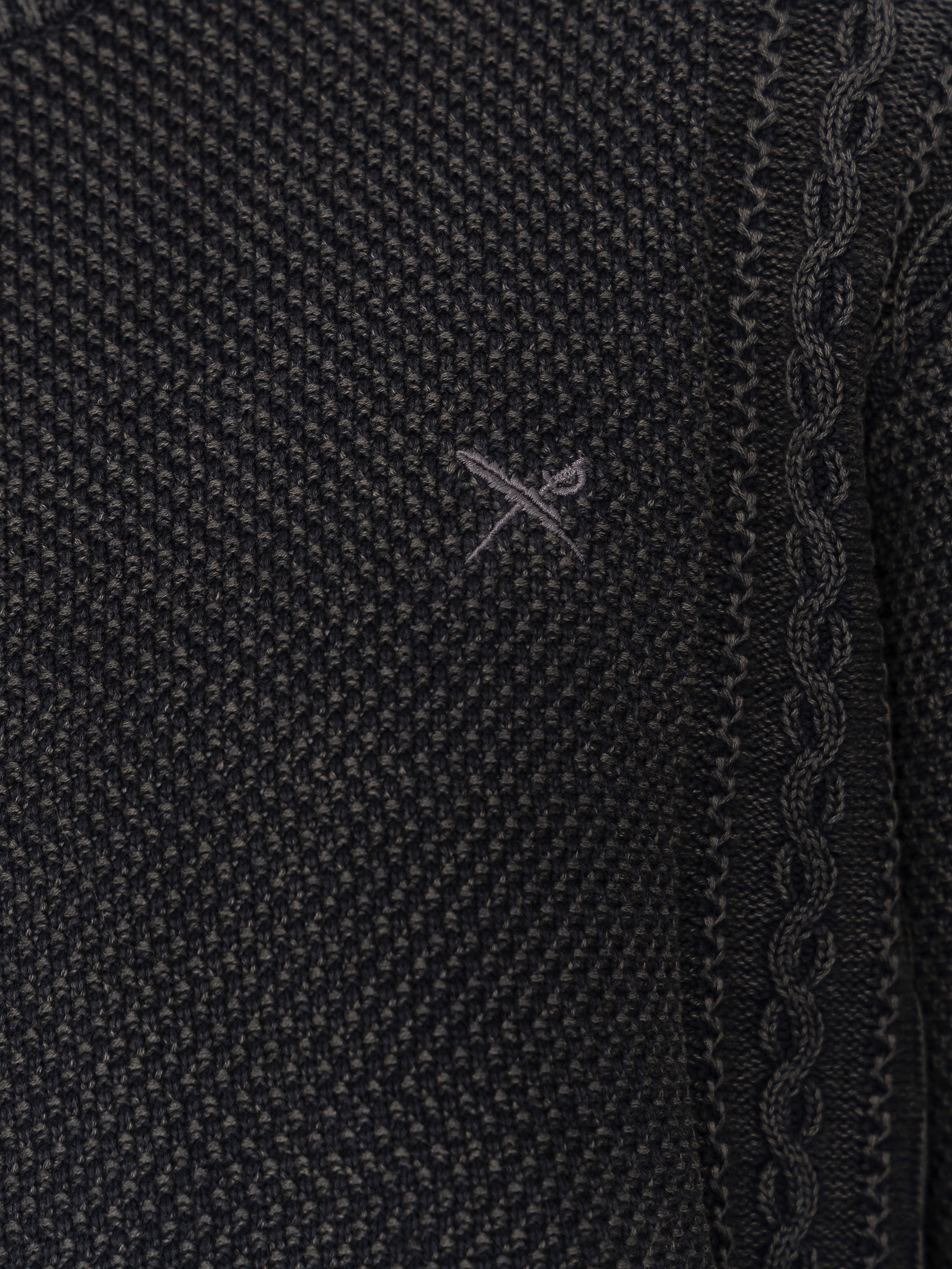 Pulover Iriedaily Vintage Structure (black wash)