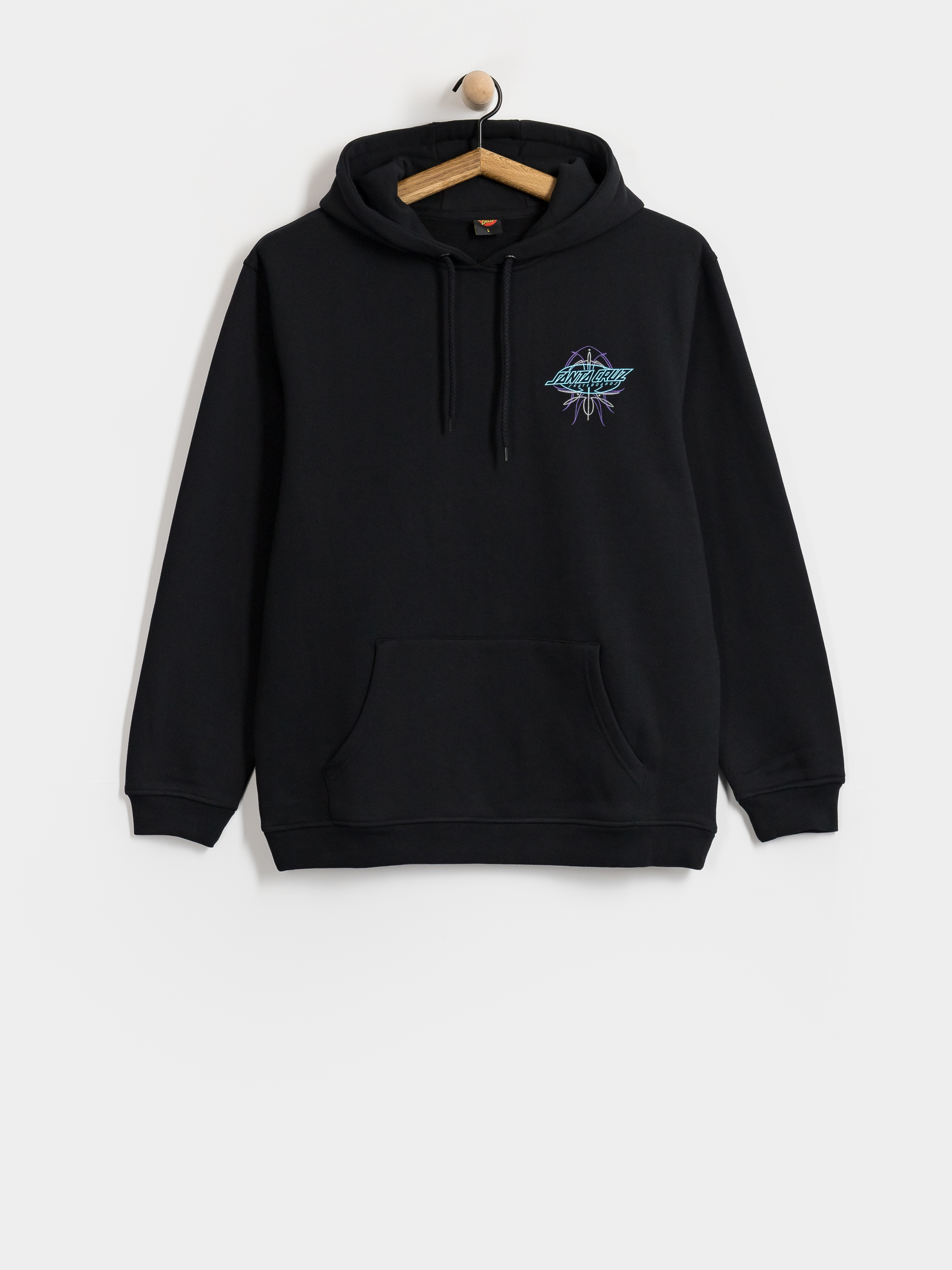 Hanorac cu glugă Santa Cruz Meek Pinstripe Slasher HD (black)