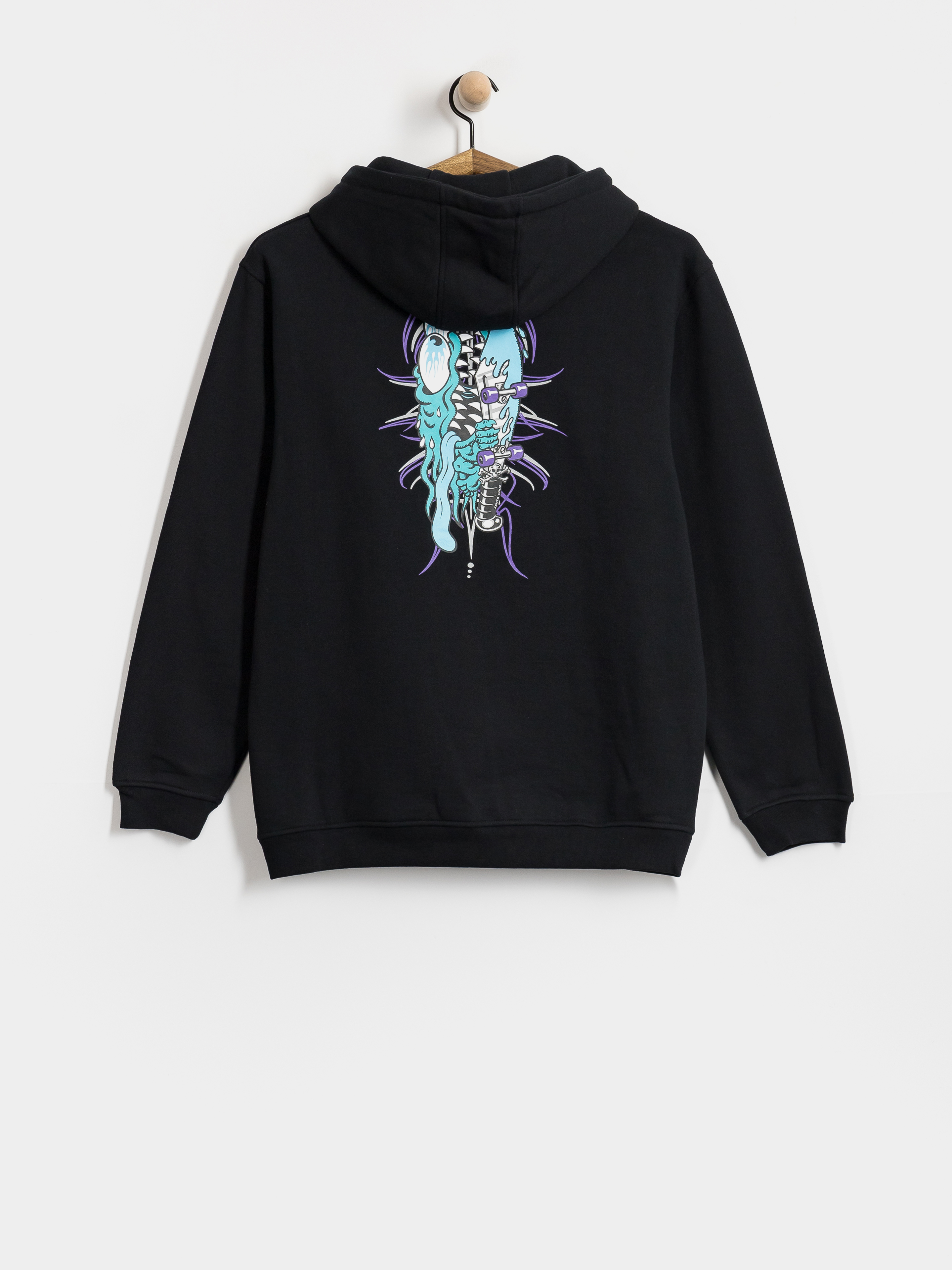 Hanorac cu glugă Santa Cruz Meek Pinstripe Slasher HD (black)