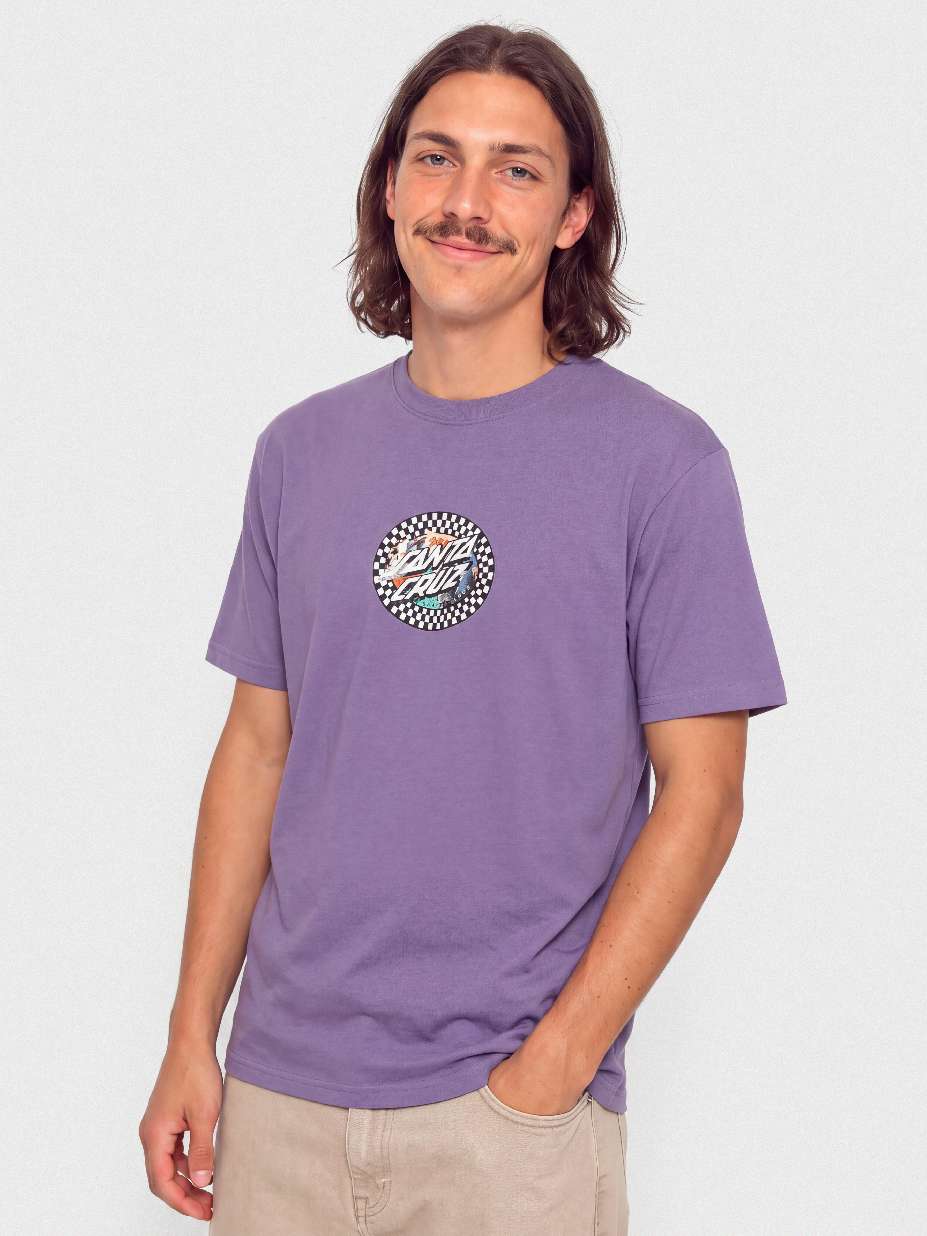 Tricou Santa Cruz Collage Oval Dot (purple haze)