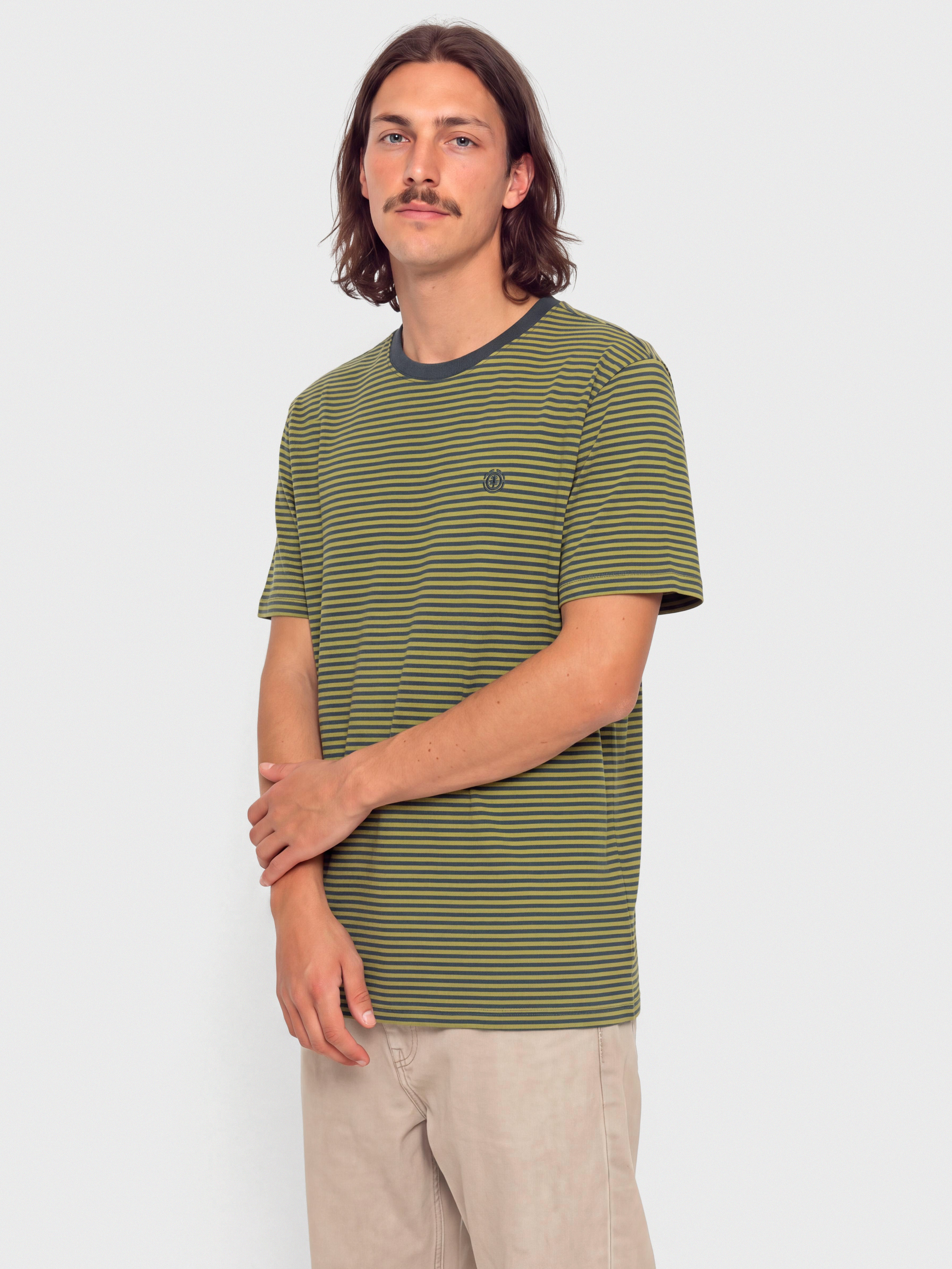 Tricou Element Icon Embroidery (darkslate/greenolive)