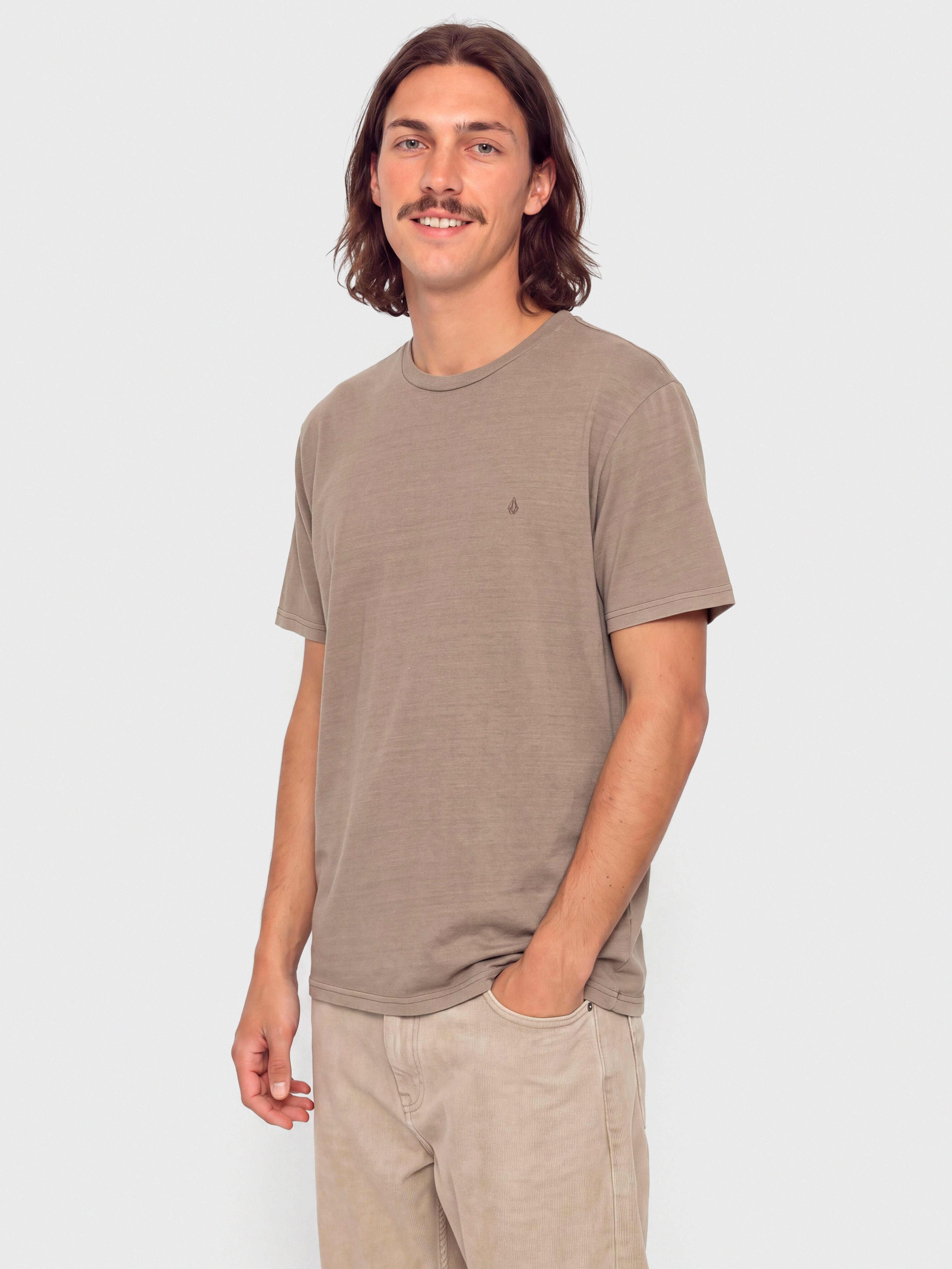 Tricou Volcom Solid Stone Emb (earth)