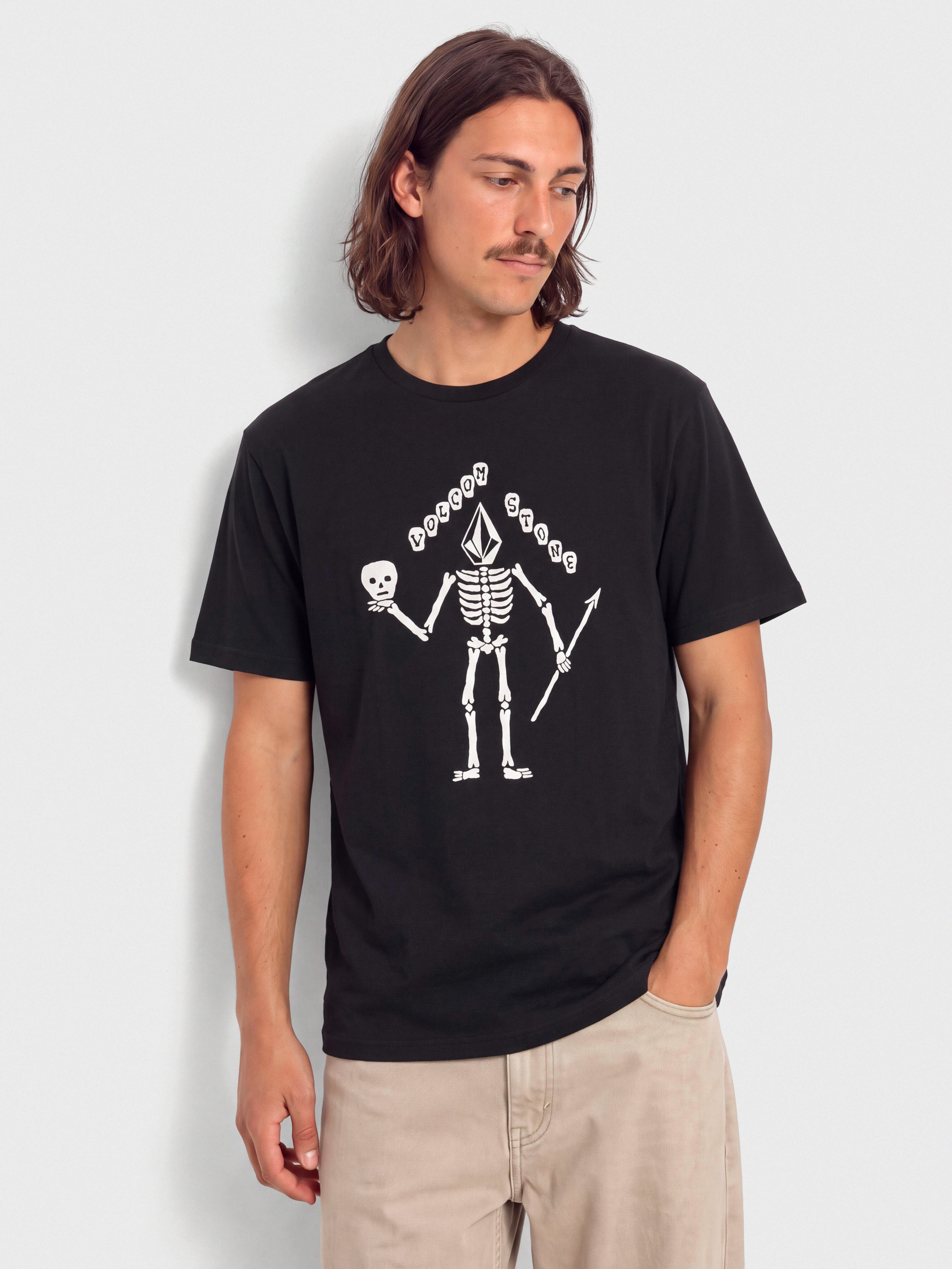 Tricou Volcom Felix Skull Bsc (black)
