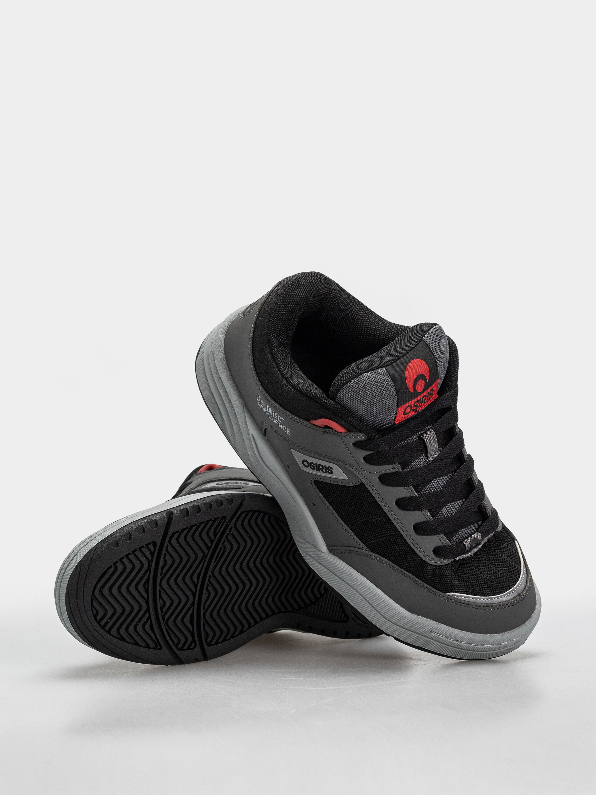 Pantofi Osiris Flux (charcoal/black/red)
