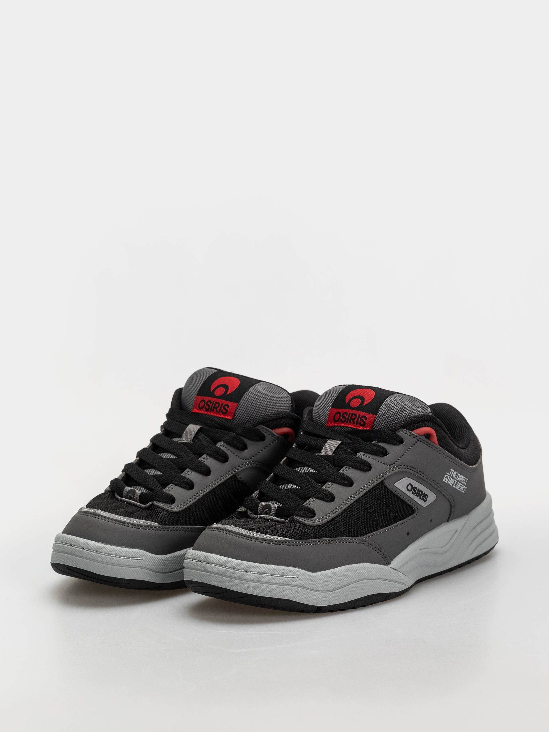 Pantofi Osiris Flux (charcoal/black/red)