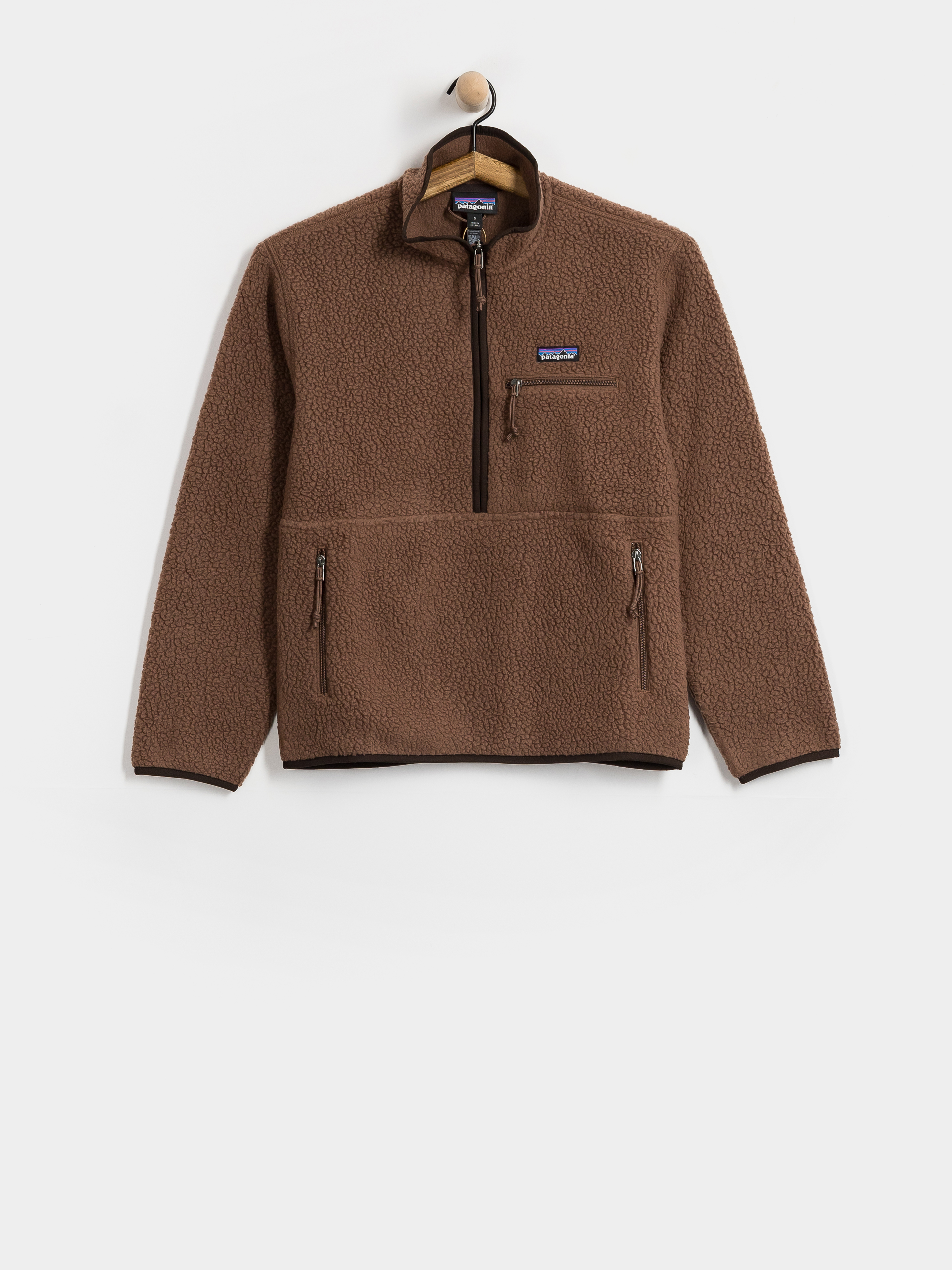 Hanorac din fleece Patagonia Retro Pile Marsupial Wmn (berm brown)