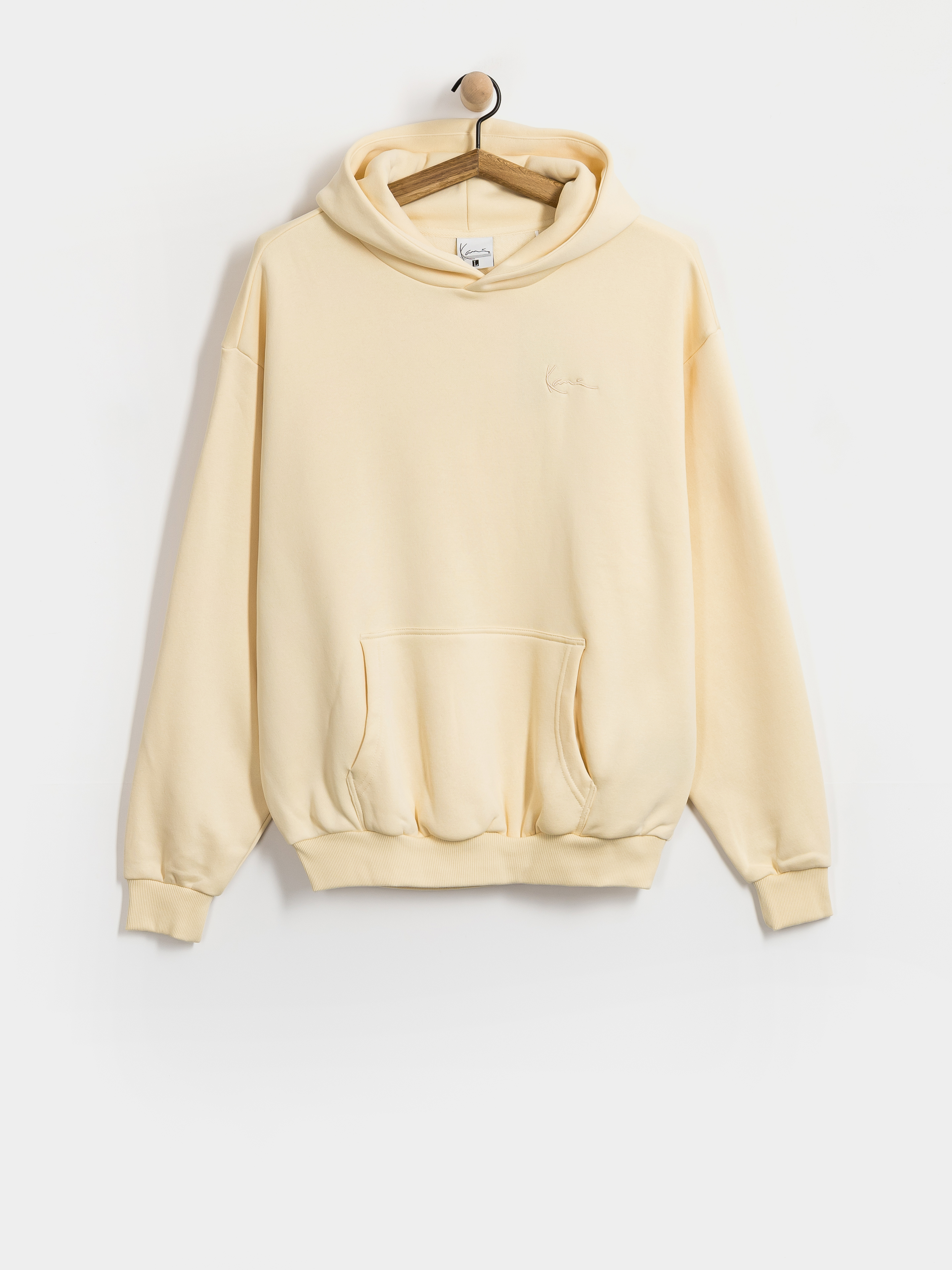 Hanorac cu glugă Karl Kani Signature Hoop Oversized HD (off white)