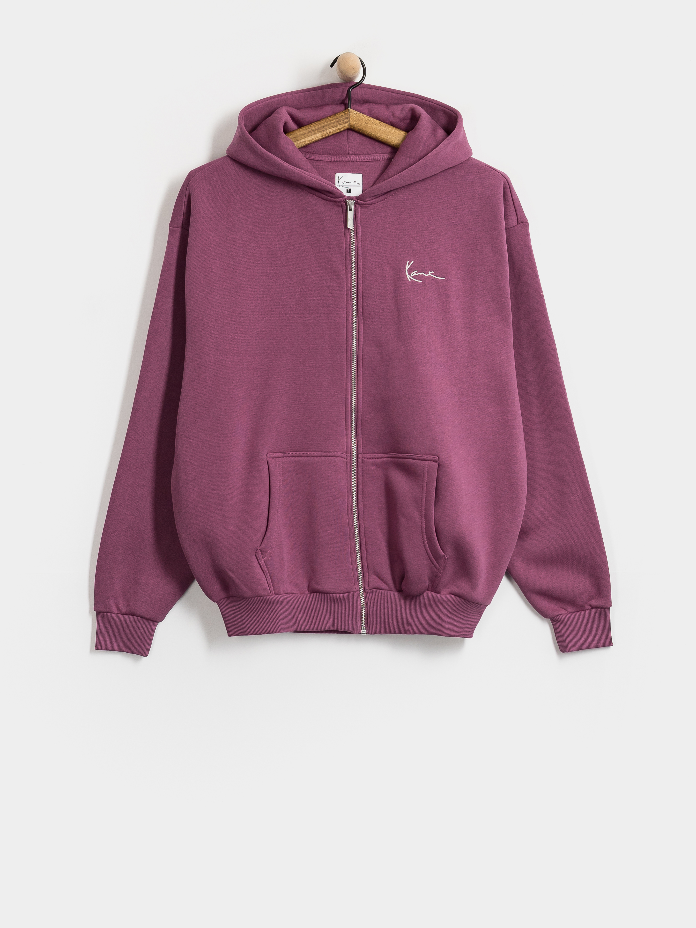 Hanorac cu glugă Karl Kani Small Signature Essential OS ZHD (berry)