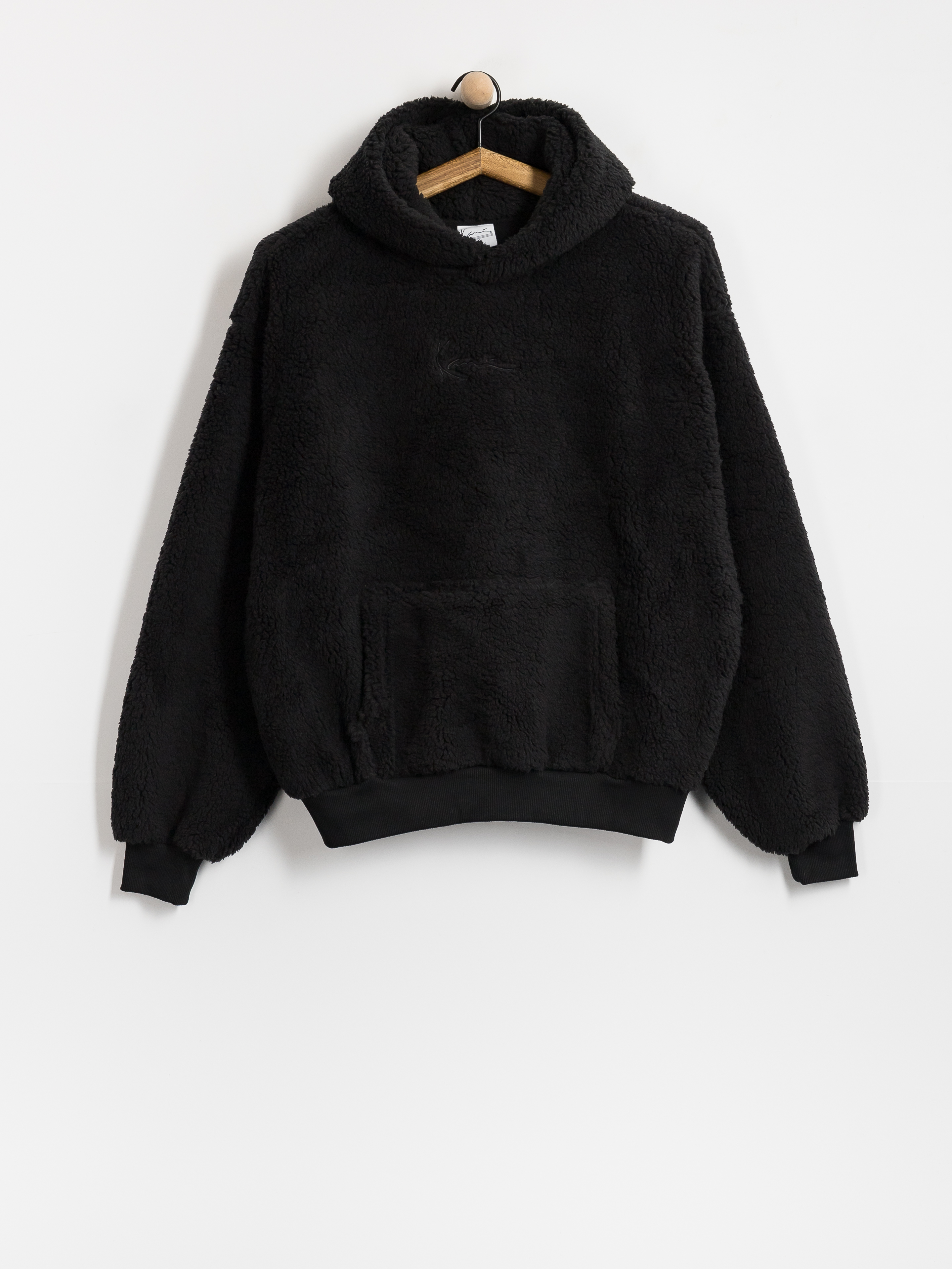 Hanorac cu glugu0103 Karl Kani Signature Essential Teddy OS HD (black)