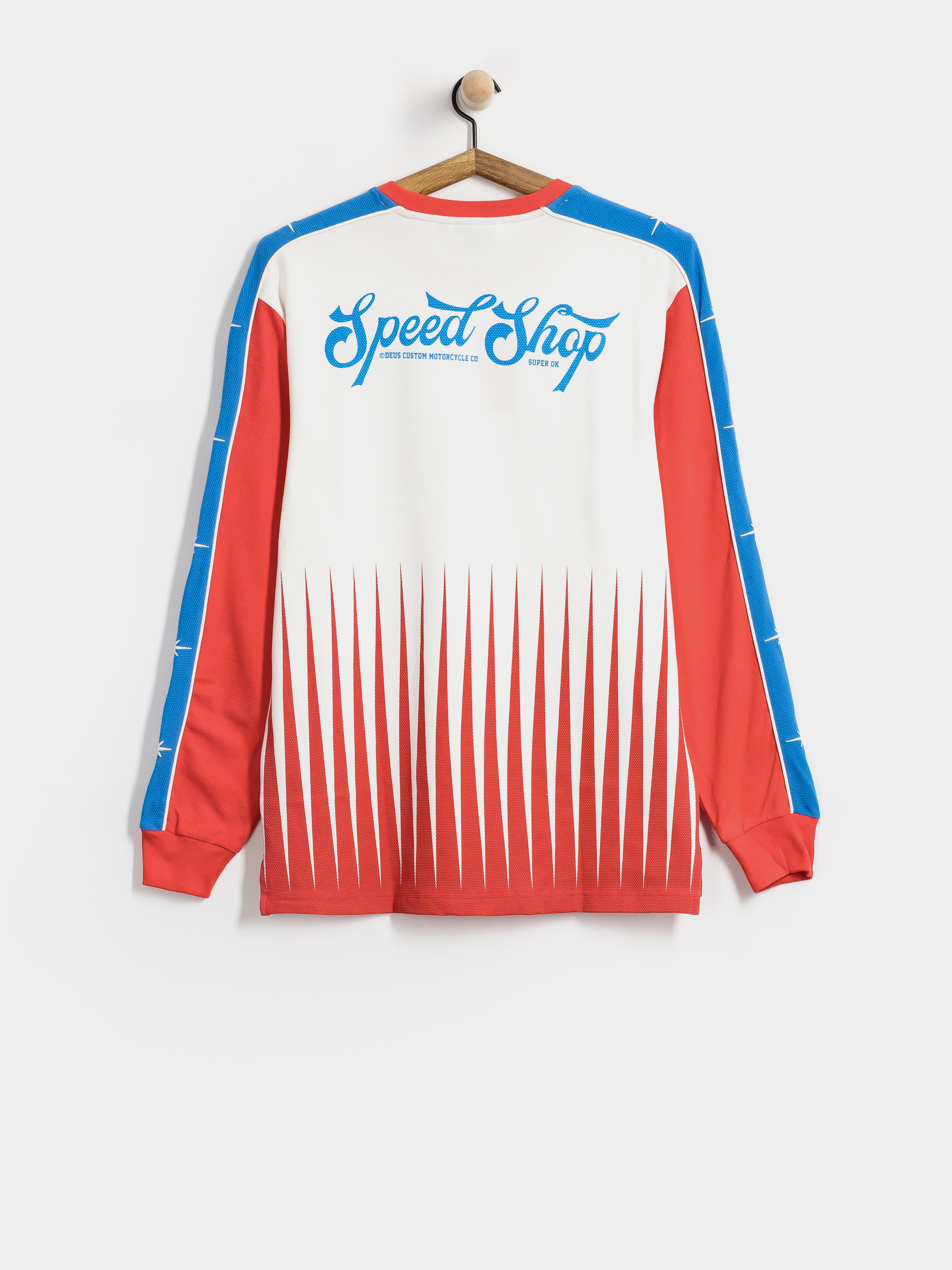 Longsleeve Deus Ex Machina Trife Life Moto Jersey (tofu white)