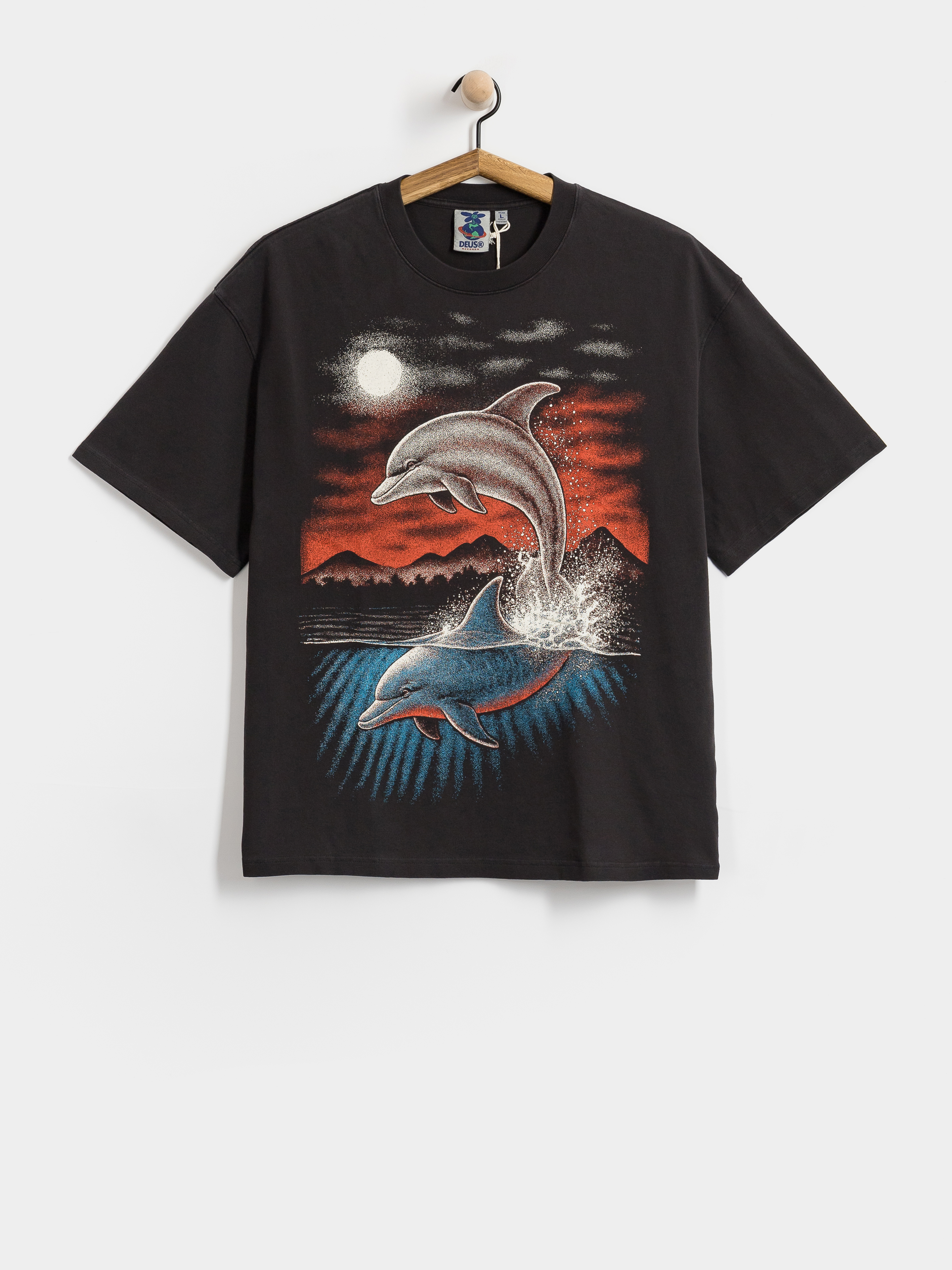 Tricou Deus Ex Machina Lovers Os (black beauty)