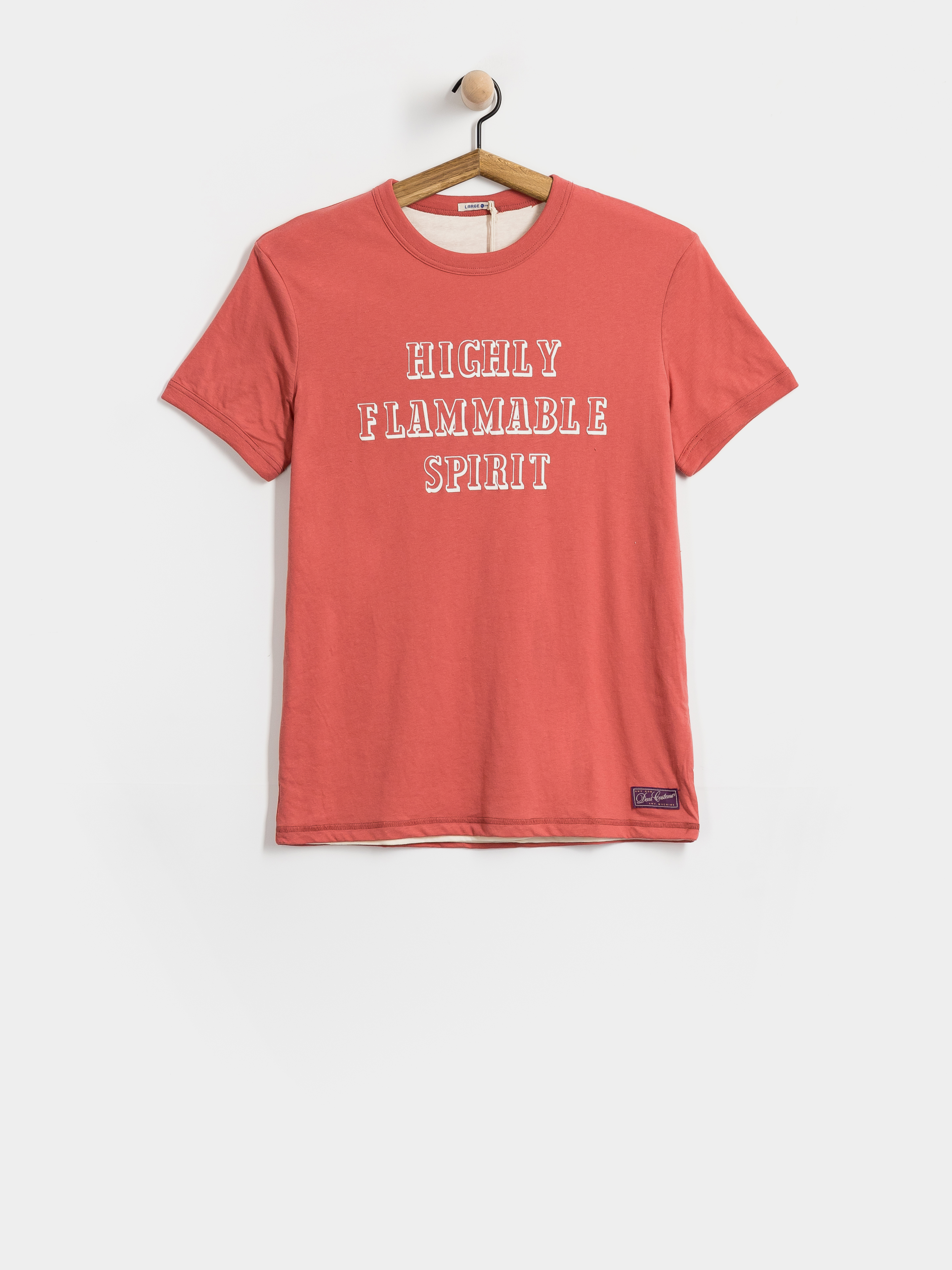 Tricou Deus Ex Machina Two Minds Ringer (dirty white/red apple)