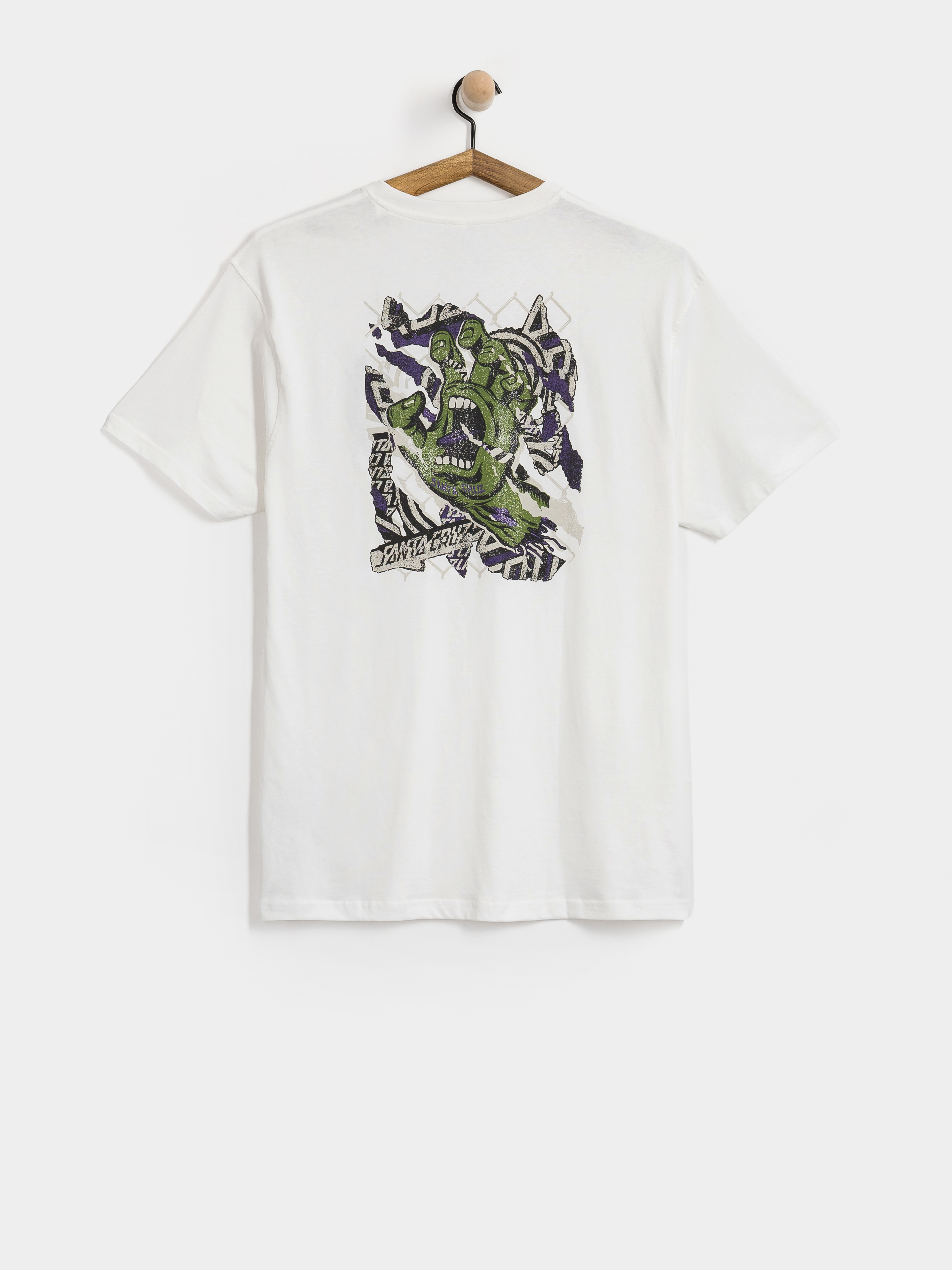 Tricou Santa Cruz Damaged Hand (white)