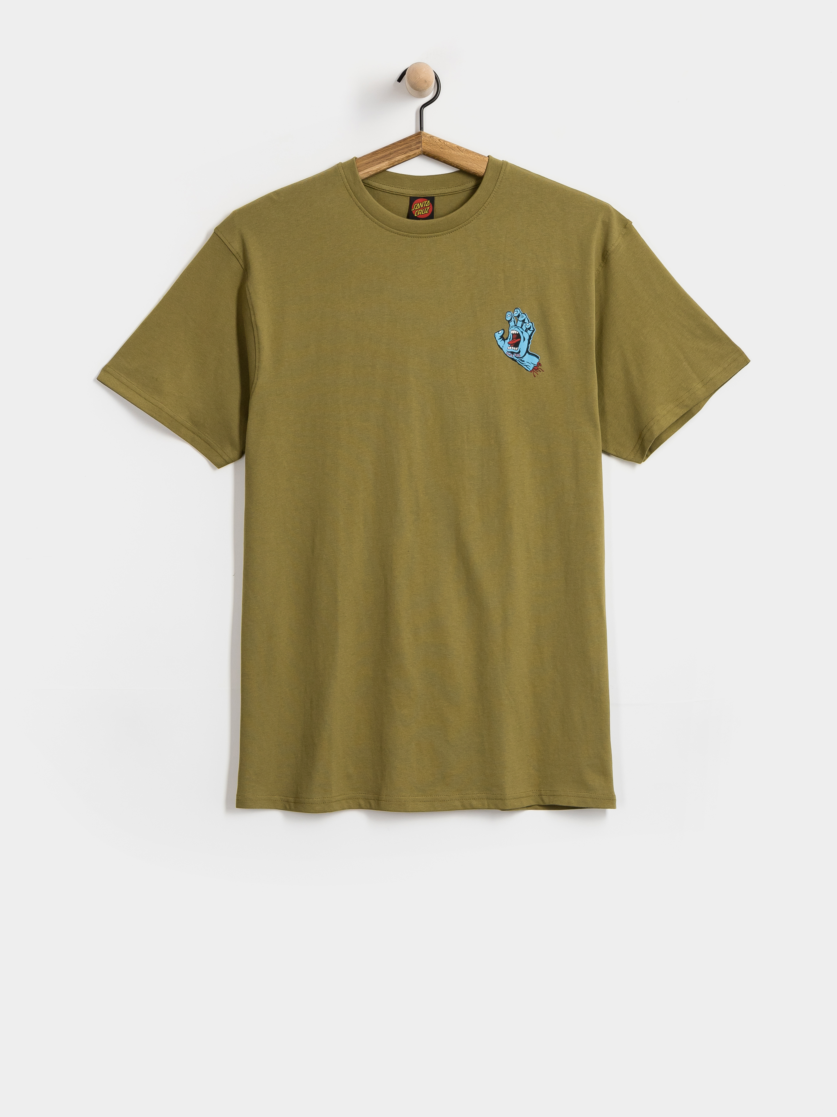 Tricou Santa Cruz Screaming Hand Chest (deep olive)