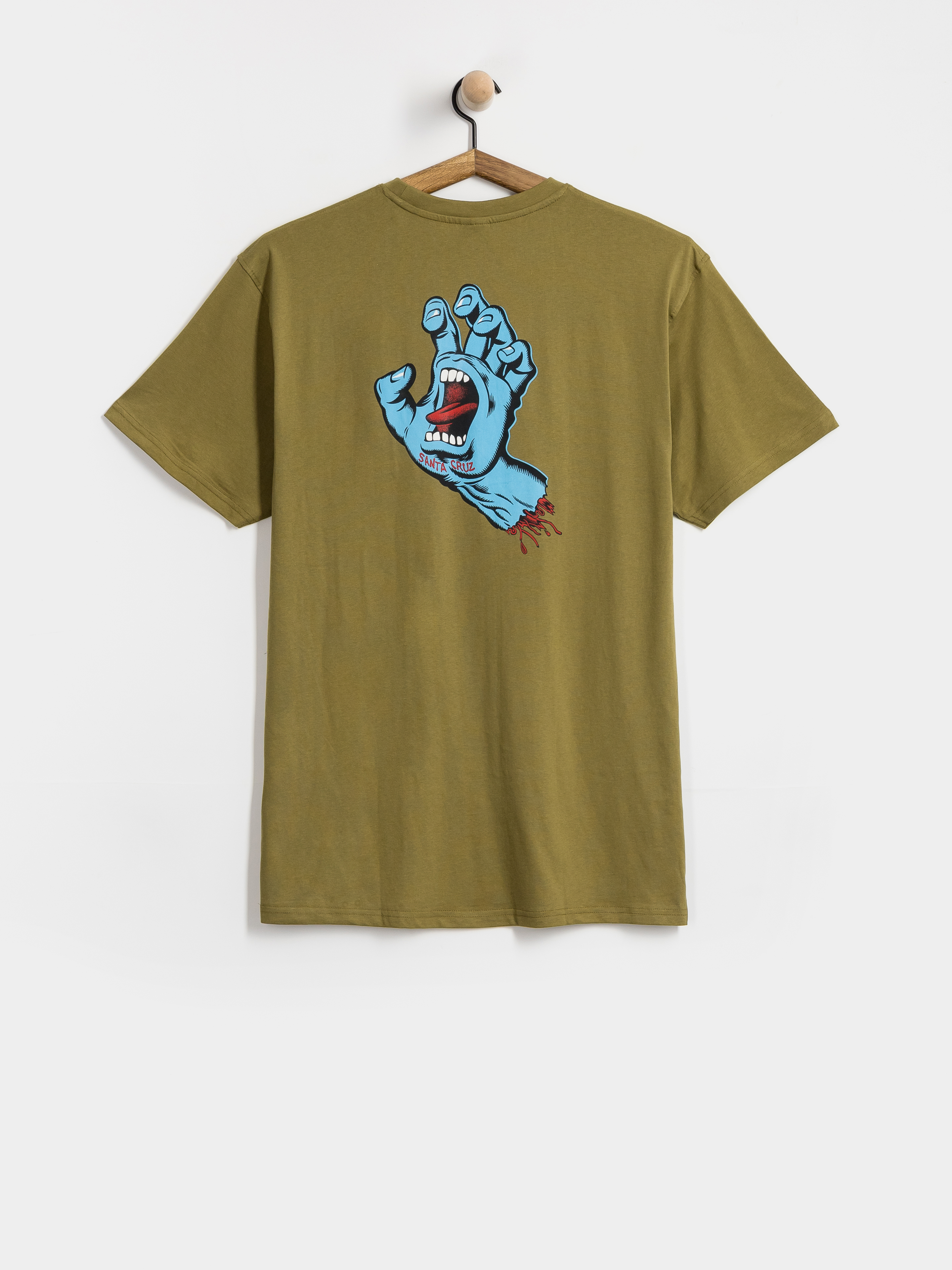 Tricou Santa Cruz Screaming Hand Chest (deep olive)